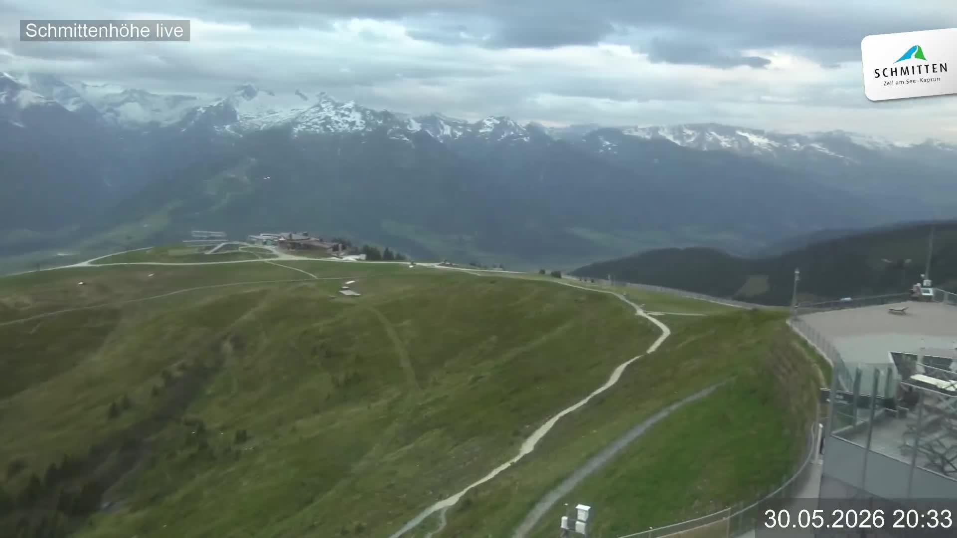Archiv Foto Webcam Blick vom Gipfel der Schmittenhöhe