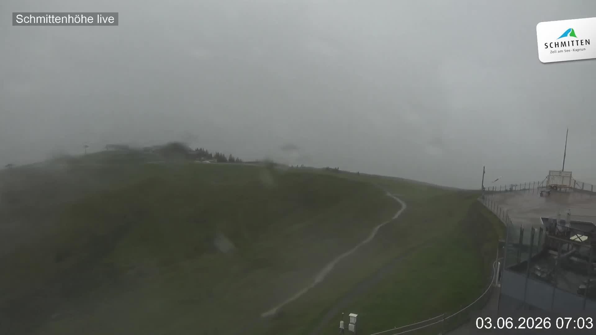 Archiv Foto Webcam Blick vom Gipfel der Schmittenhöhe