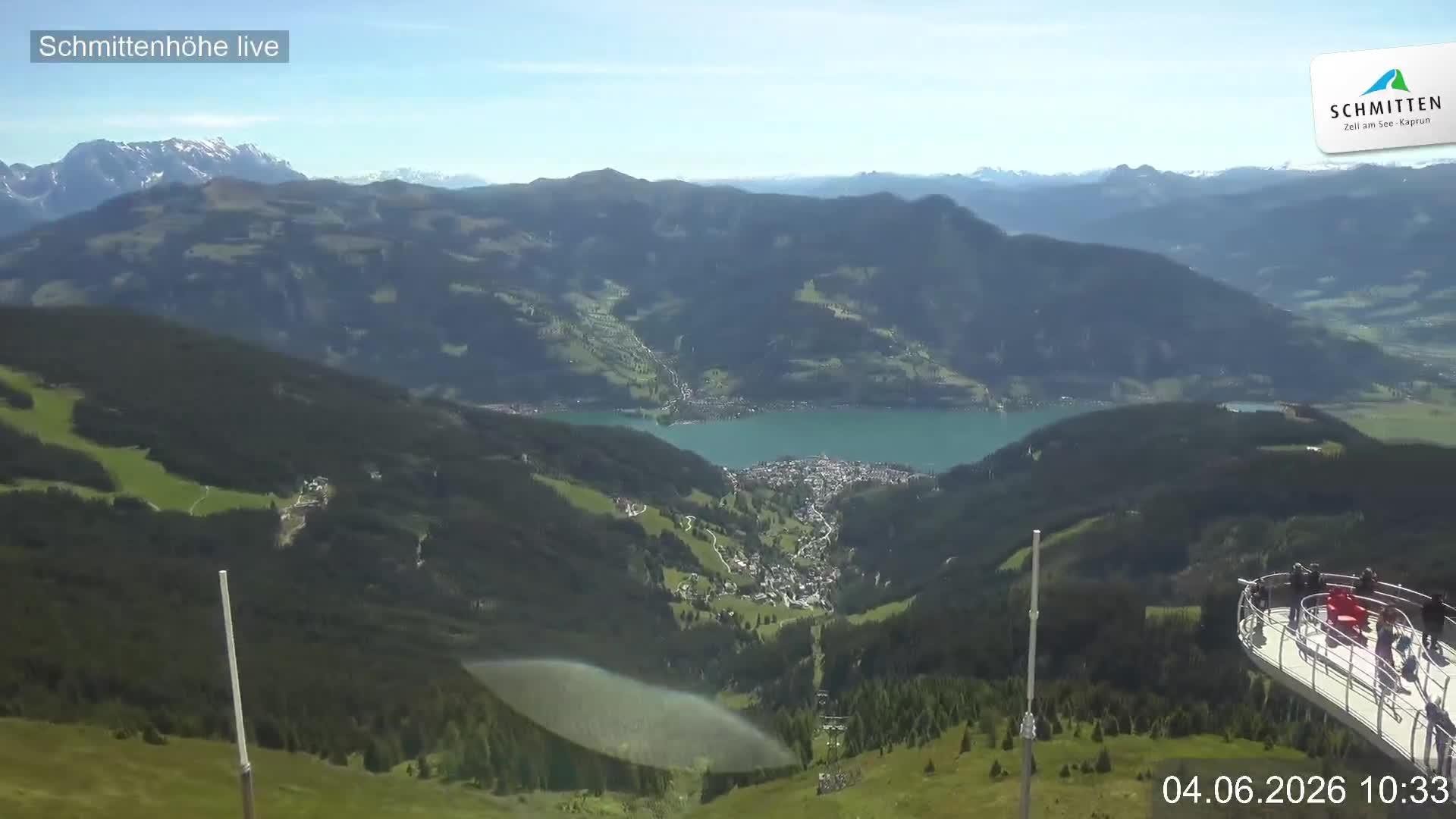 Archiv Foto Webcam Blick vom Gipfel der Schmittenhöhe
