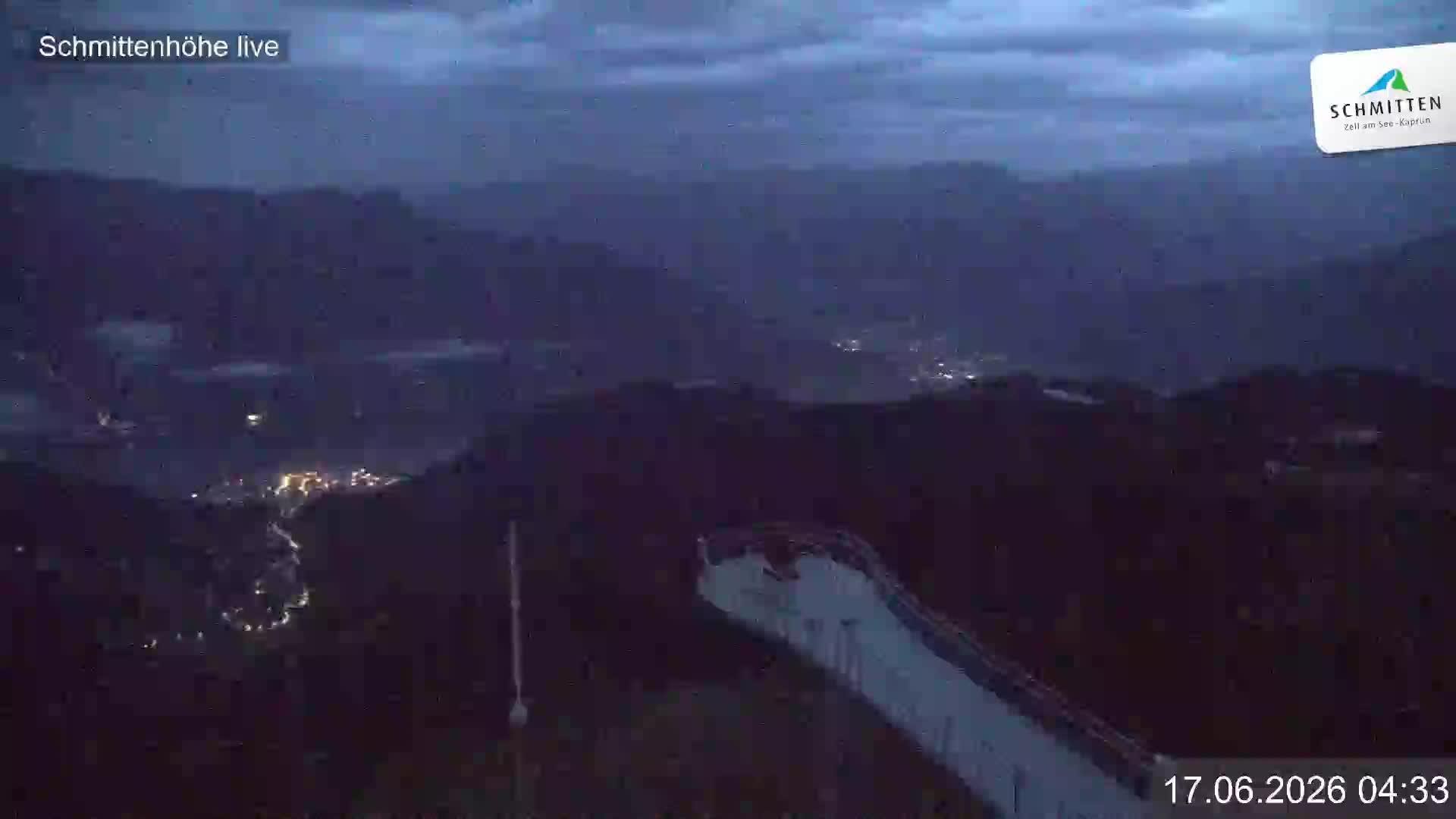 Archiv Foto Webcam Blick vom Gipfel der Schmittenhöhe