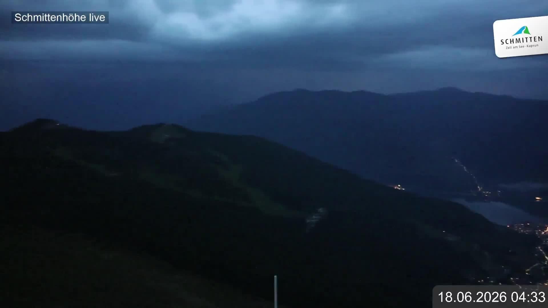 Archiv Foto Webcam Blick vom Gipfel der Schmittenhöhe