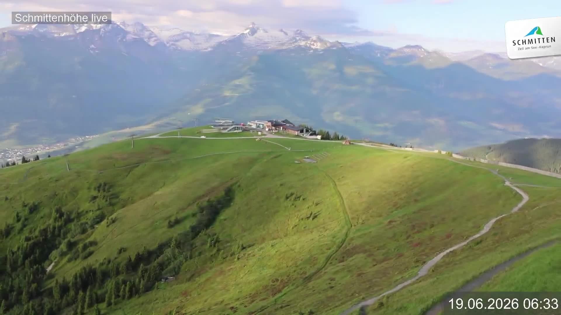 Archiv Foto Webcam Blick vom Gipfel der Schmittenhöhe