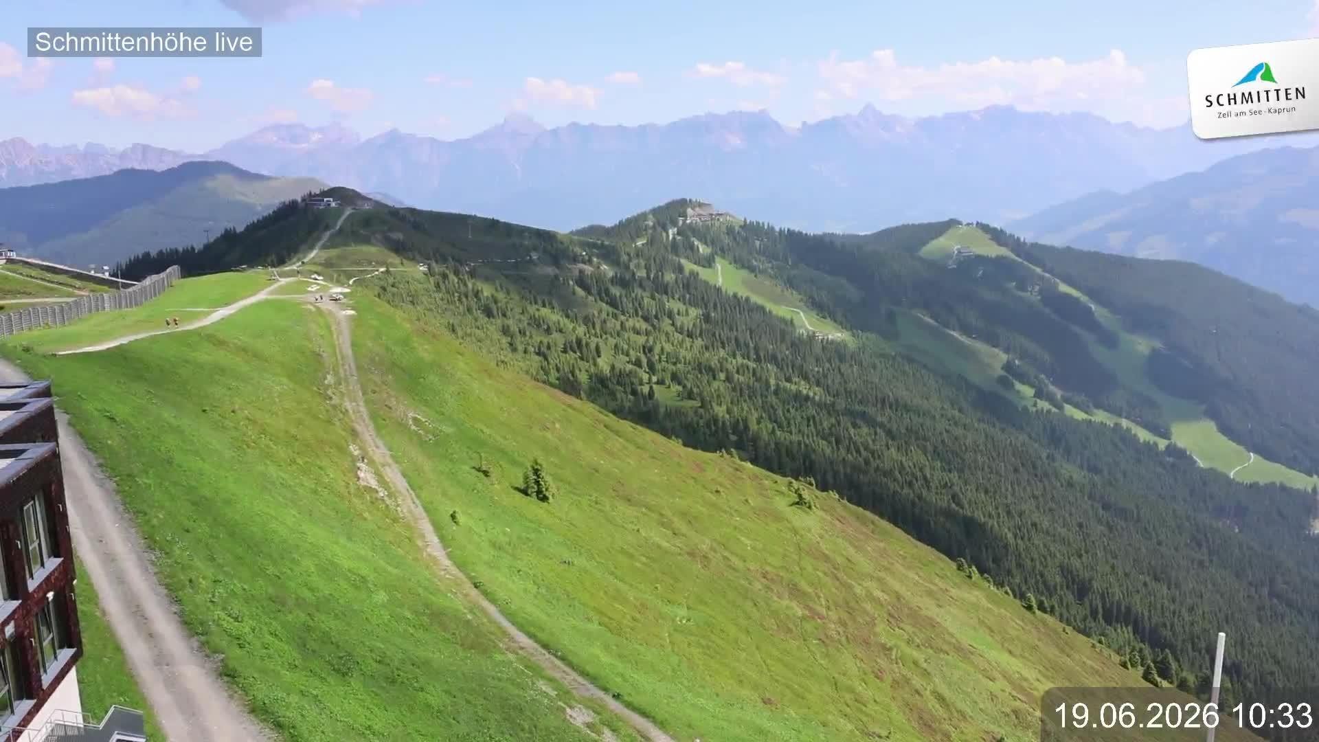 Archiv Foto Webcam Blick vom Gipfel der Schmittenhöhe