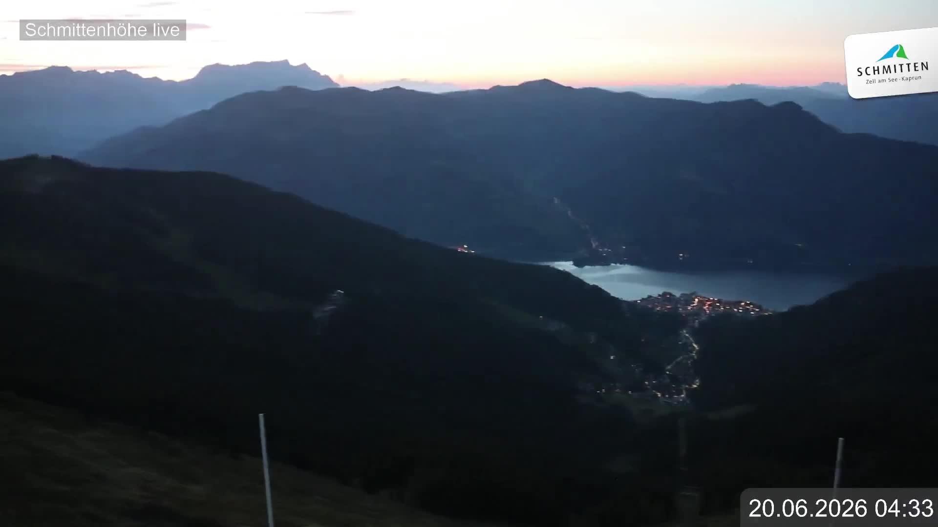Archiv Foto Webcam Blick vom Gipfel der Schmittenhöhe