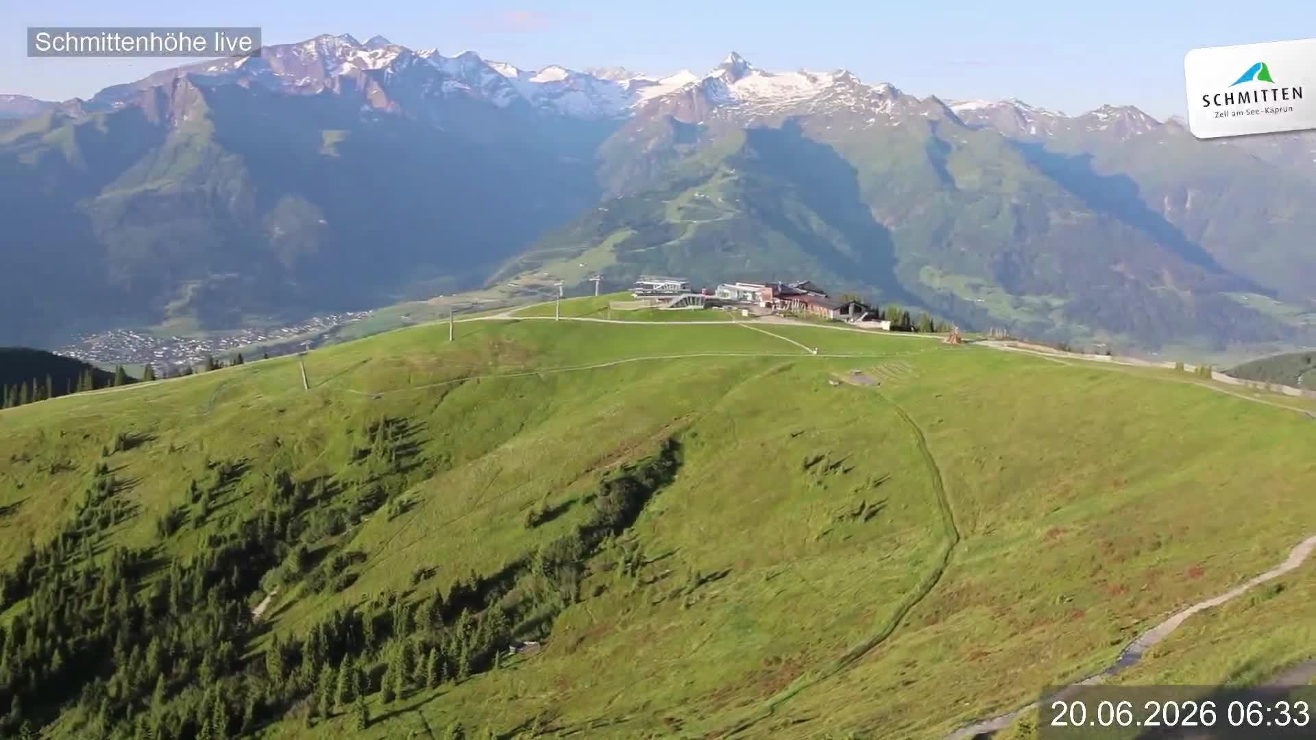 Archiv Foto Webcam Blick vom Gipfel der Schmittenhöhe