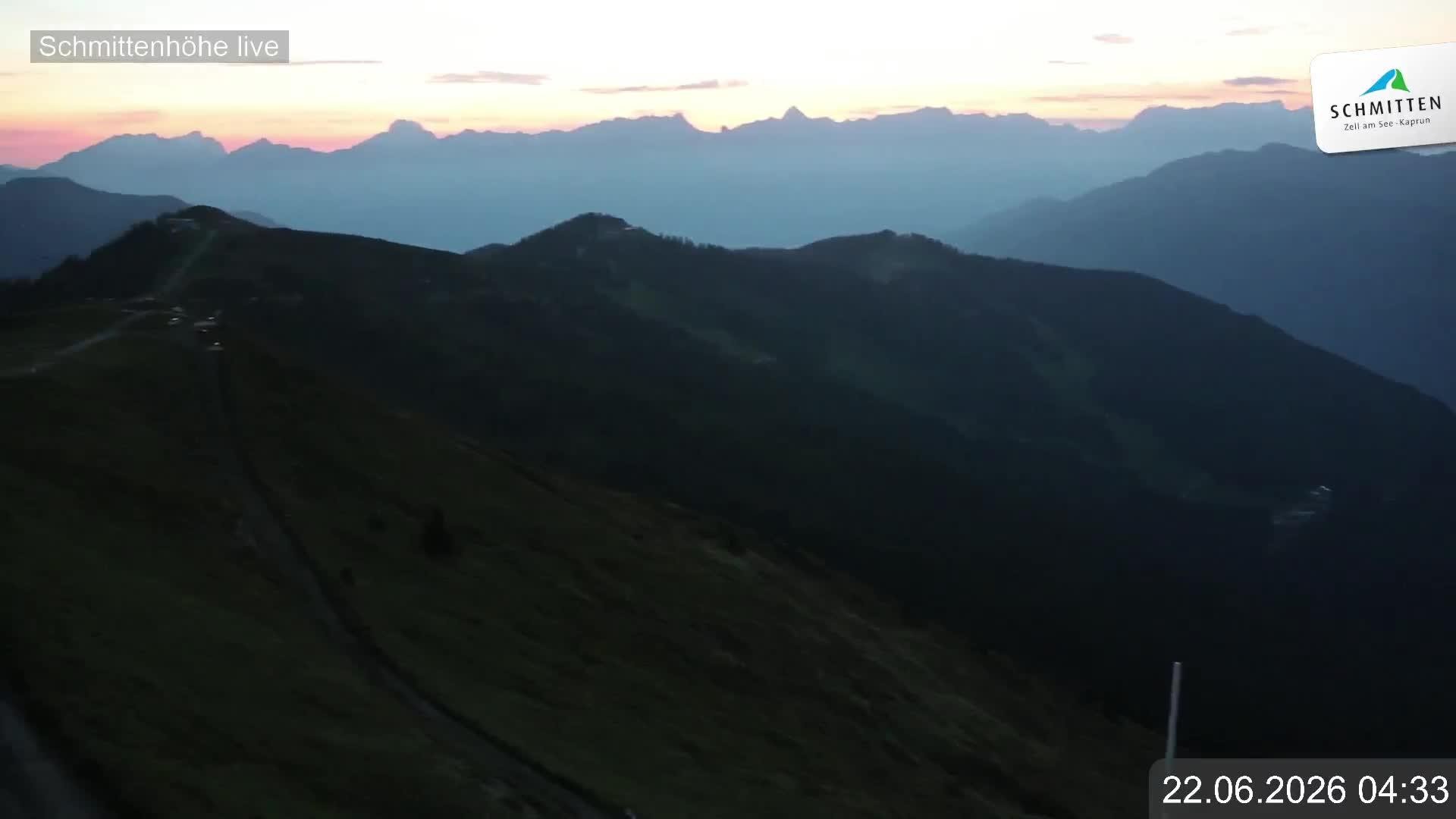 Archiv Foto Webcam Blick vom Gipfel der Schmittenhöhe