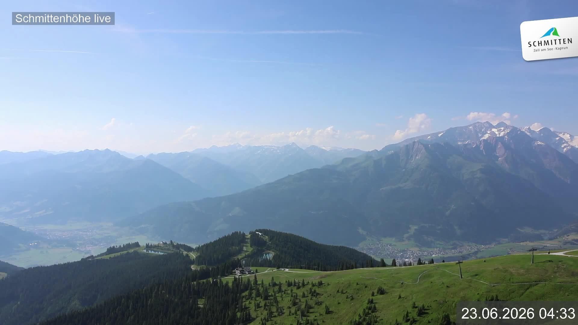 Archiv Foto Webcam Blick vom Gipfel der Schmittenhöhe