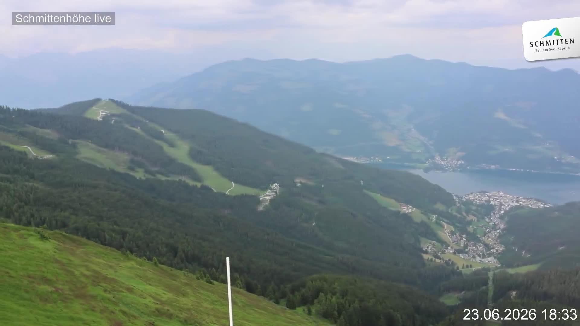 Archiv Foto Webcam Blick vom Gipfel der Schmittenhöhe