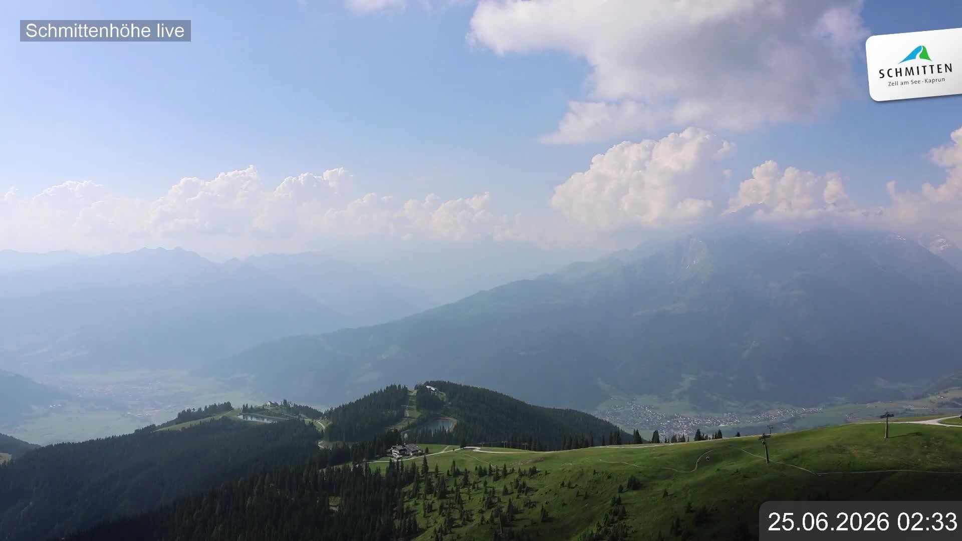 Archiv Foto Webcam Blick vom Gipfel der Schmittenhöhe