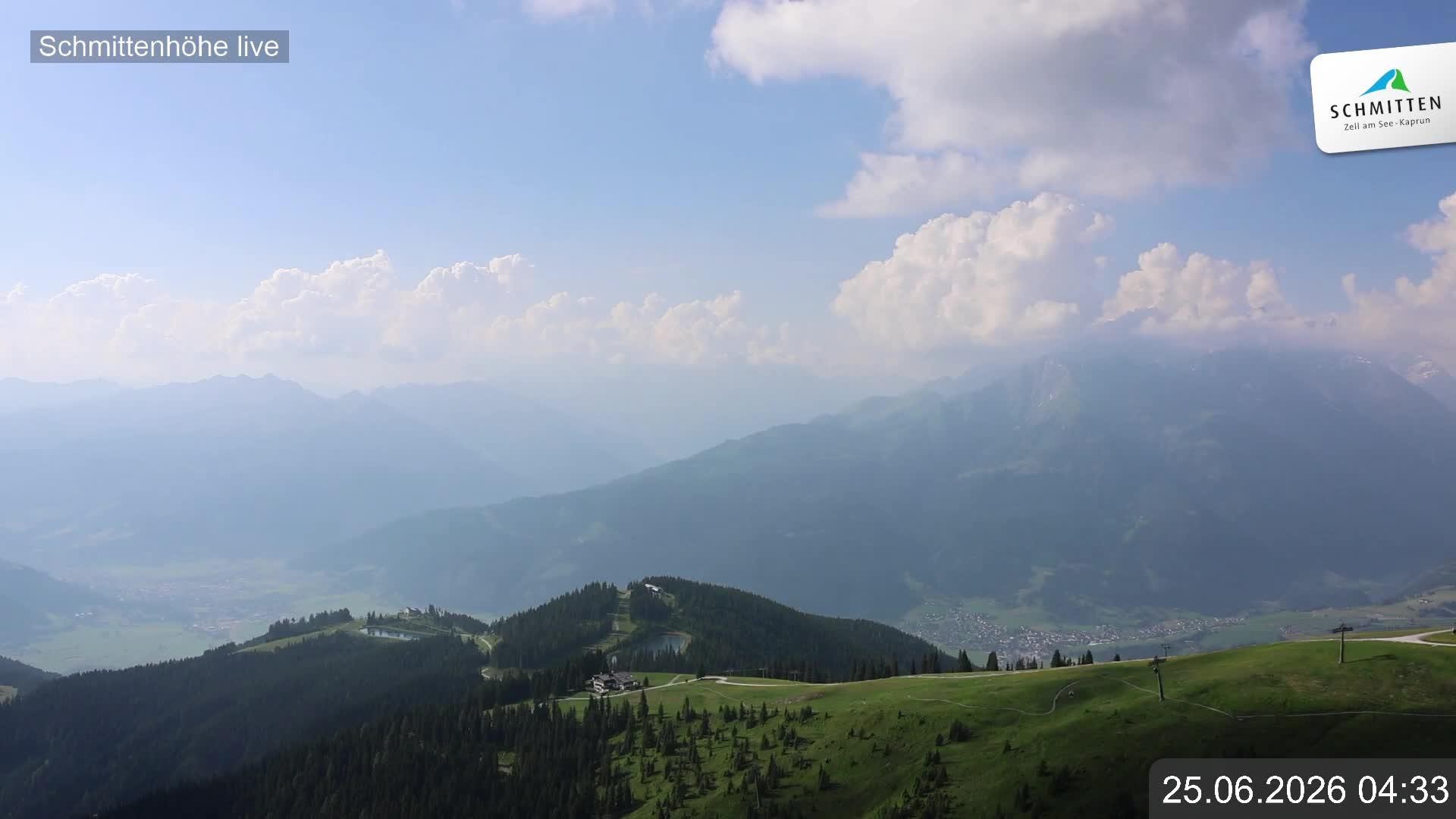 Archiv Foto Webcam Blick vom Gipfel der Schmittenhöhe