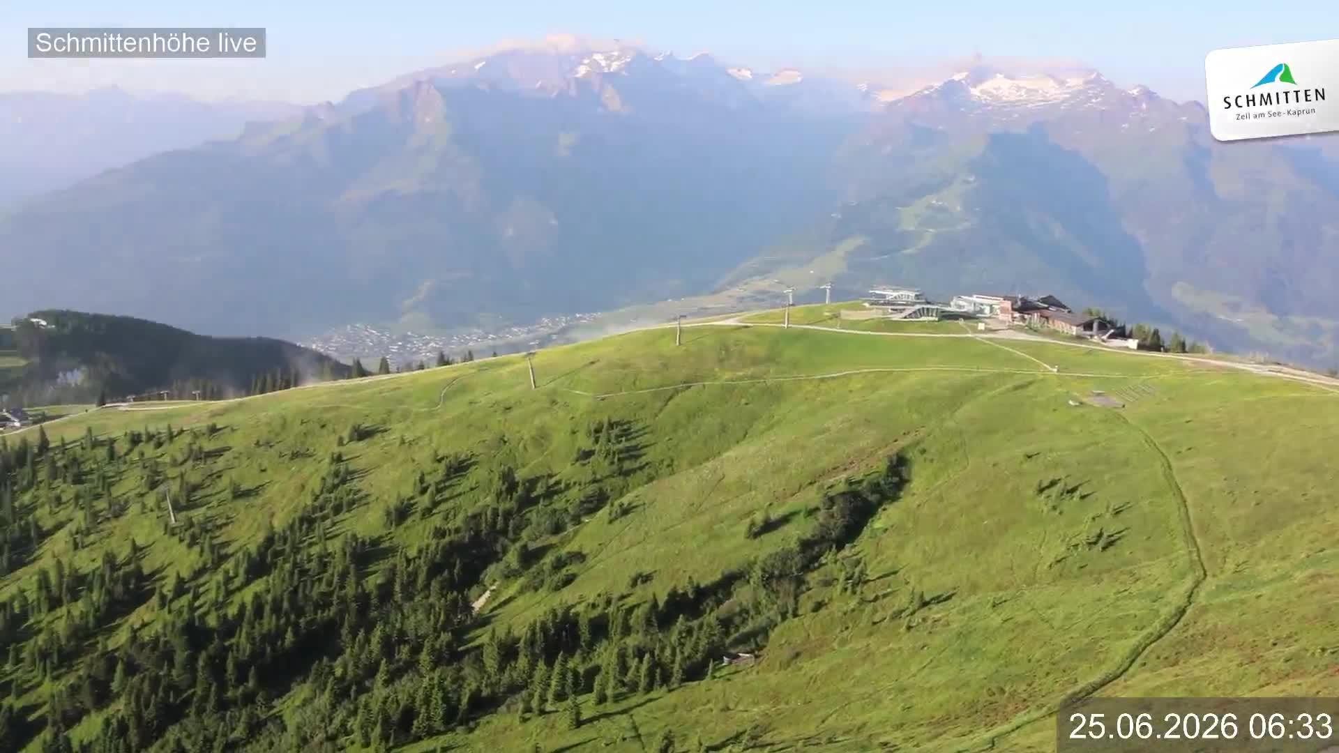 Archiv Foto Webcam Blick vom Gipfel der Schmittenhöhe