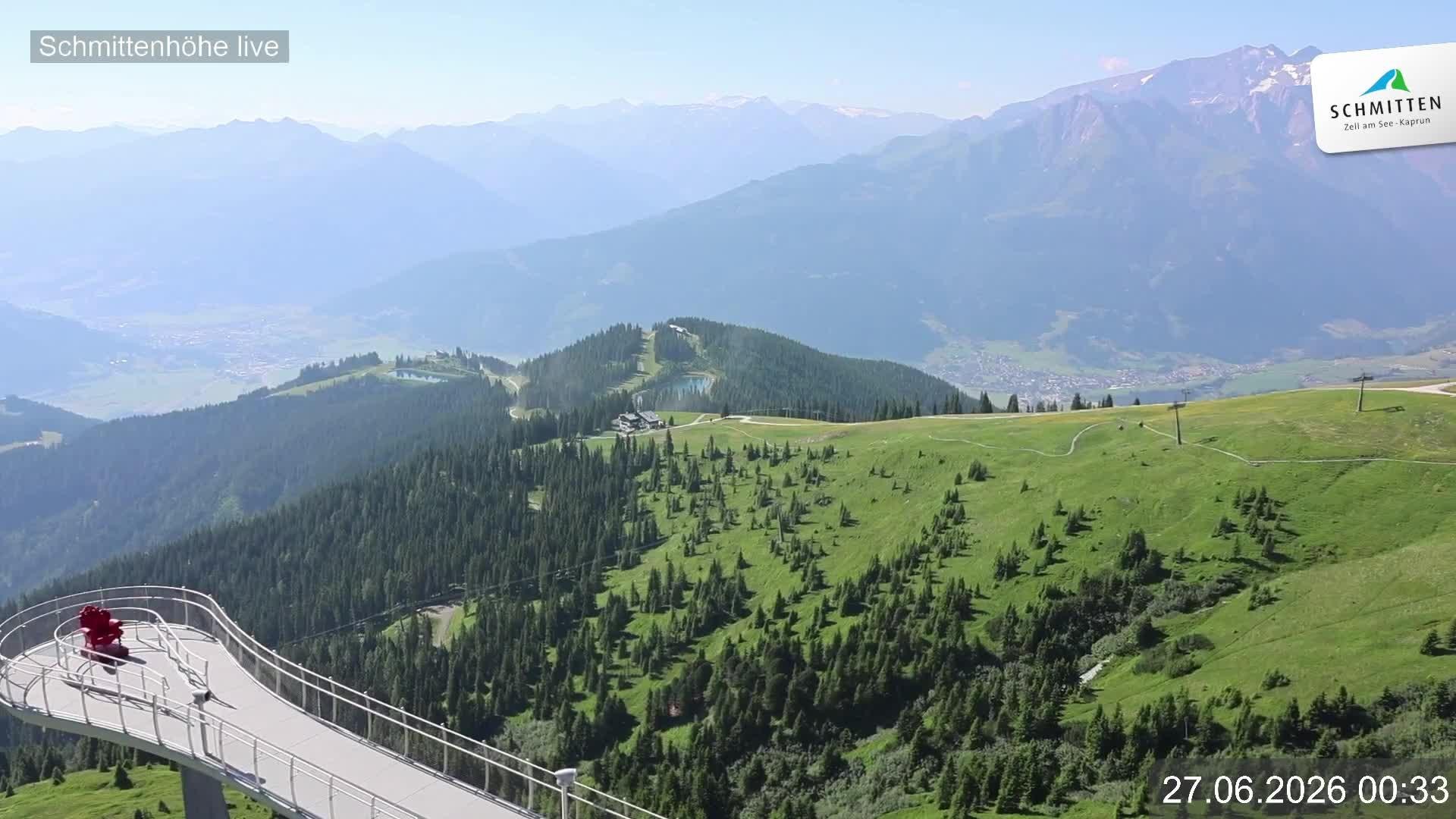 Archiv Foto Webcam Blick vom Gipfel der Schmittenhöhe