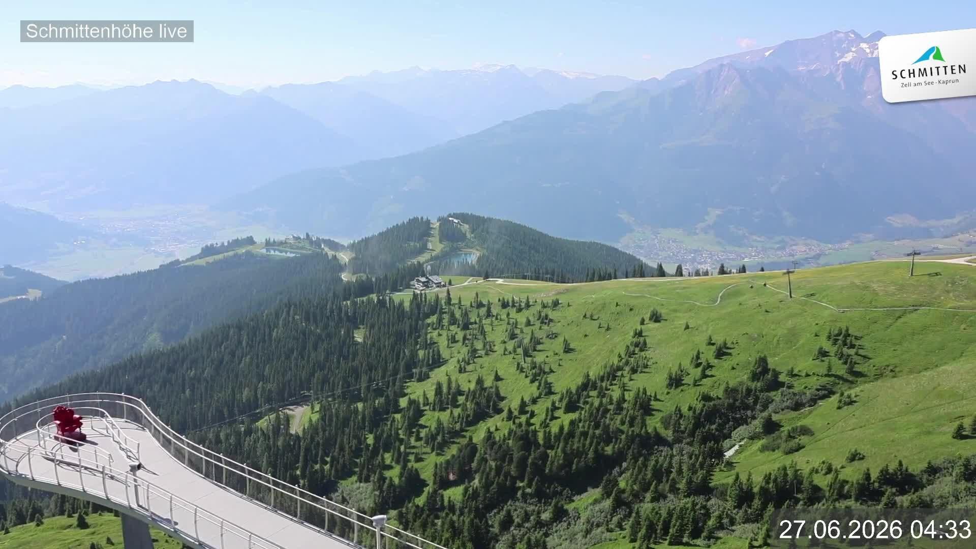 Archiv Foto Webcam Blick vom Gipfel der Schmittenhöhe