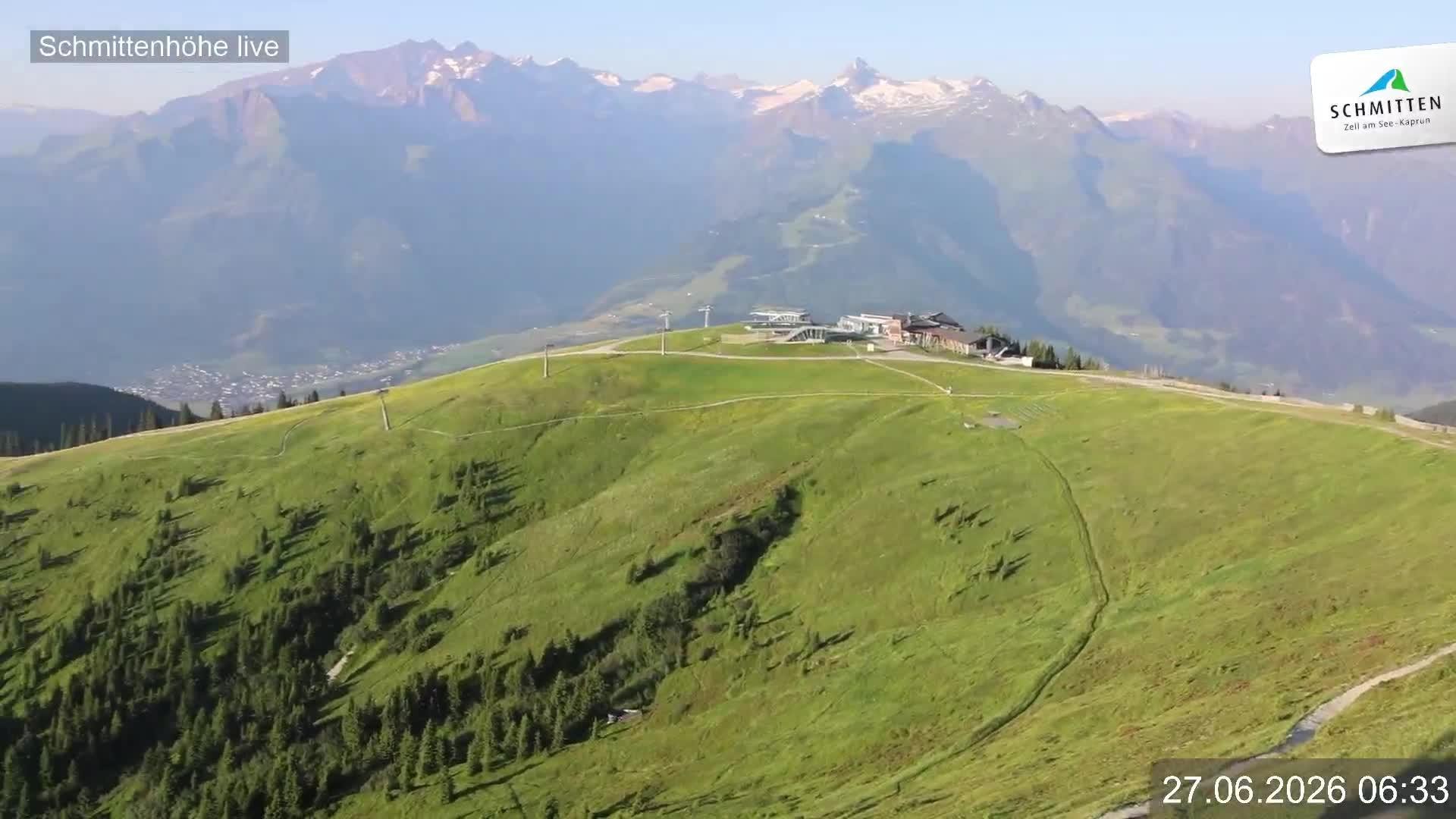 Archiv Foto Webcam Blick vom Gipfel der Schmittenhöhe
