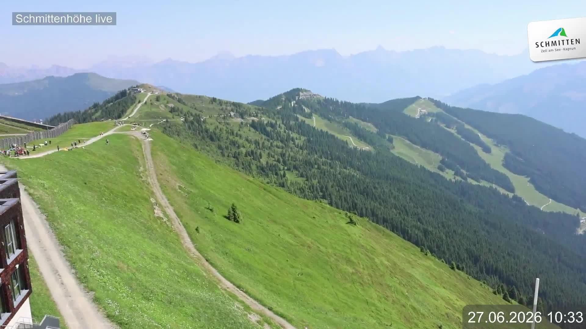 Archiv Foto Webcam Blick vom Gipfel der Schmittenhöhe