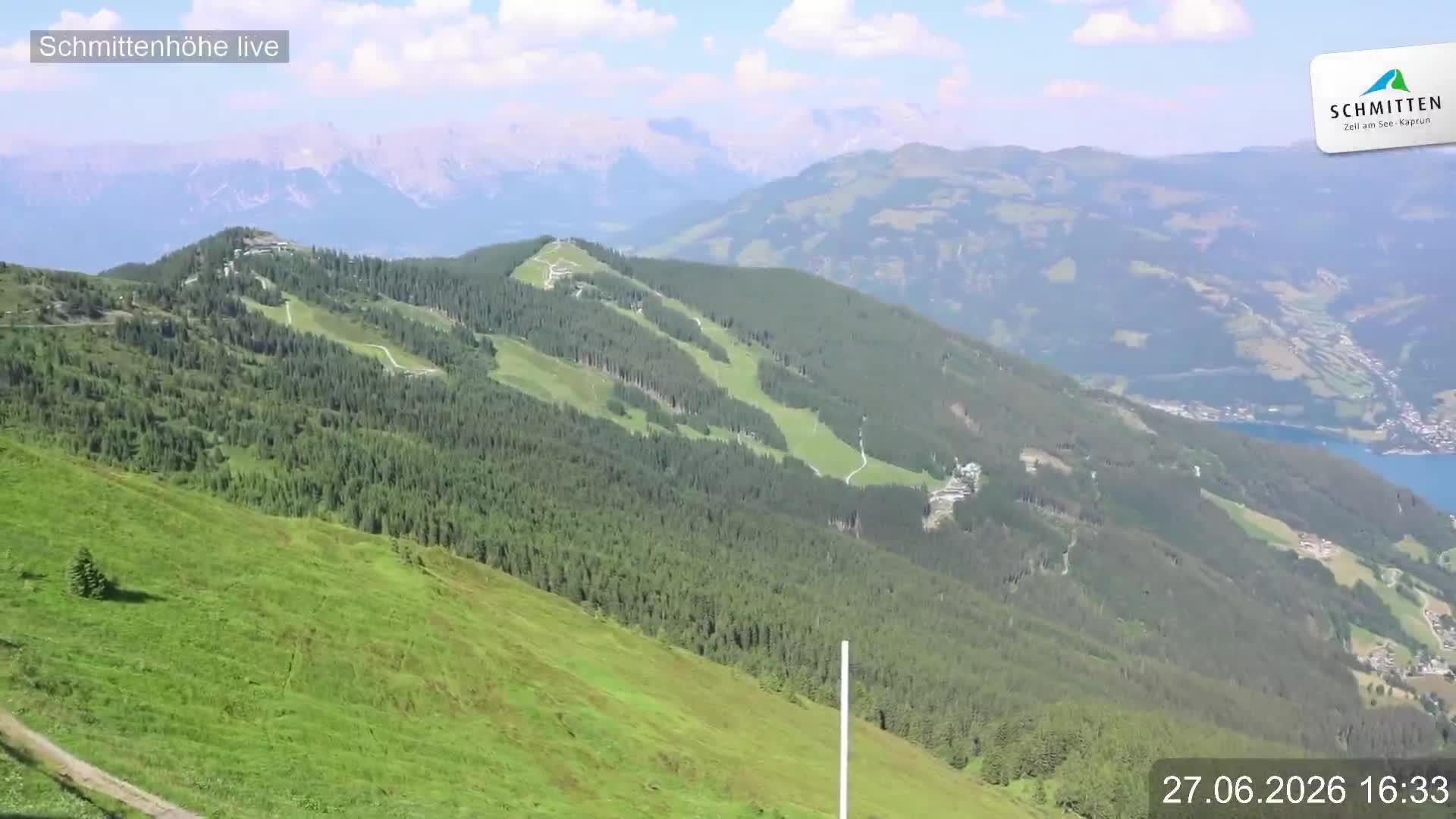 Archiv Foto Webcam Blick vom Gipfel der Schmittenhöhe