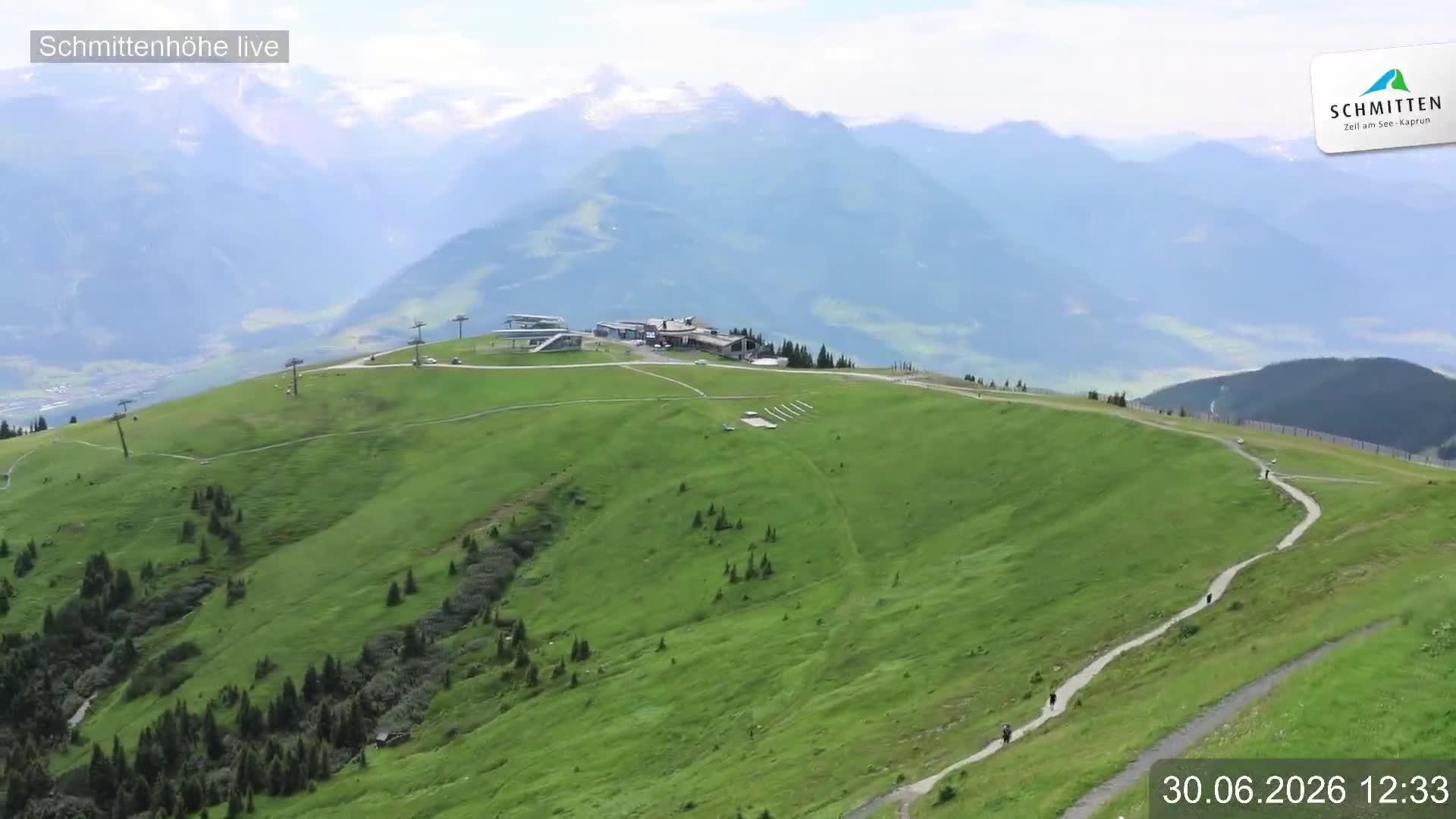 Archiv Foto Webcam Blick vom Gipfel der Schmittenhöhe
