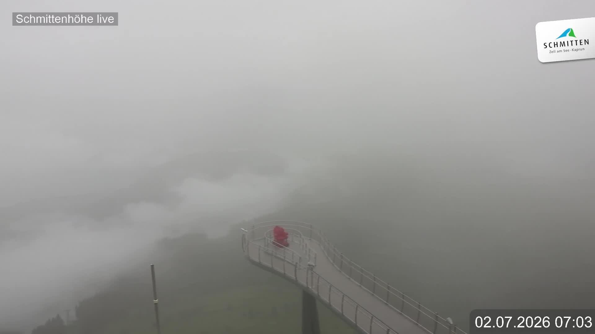 Archiv Foto Webcam Blick vom Gipfel der Schmittenhöhe