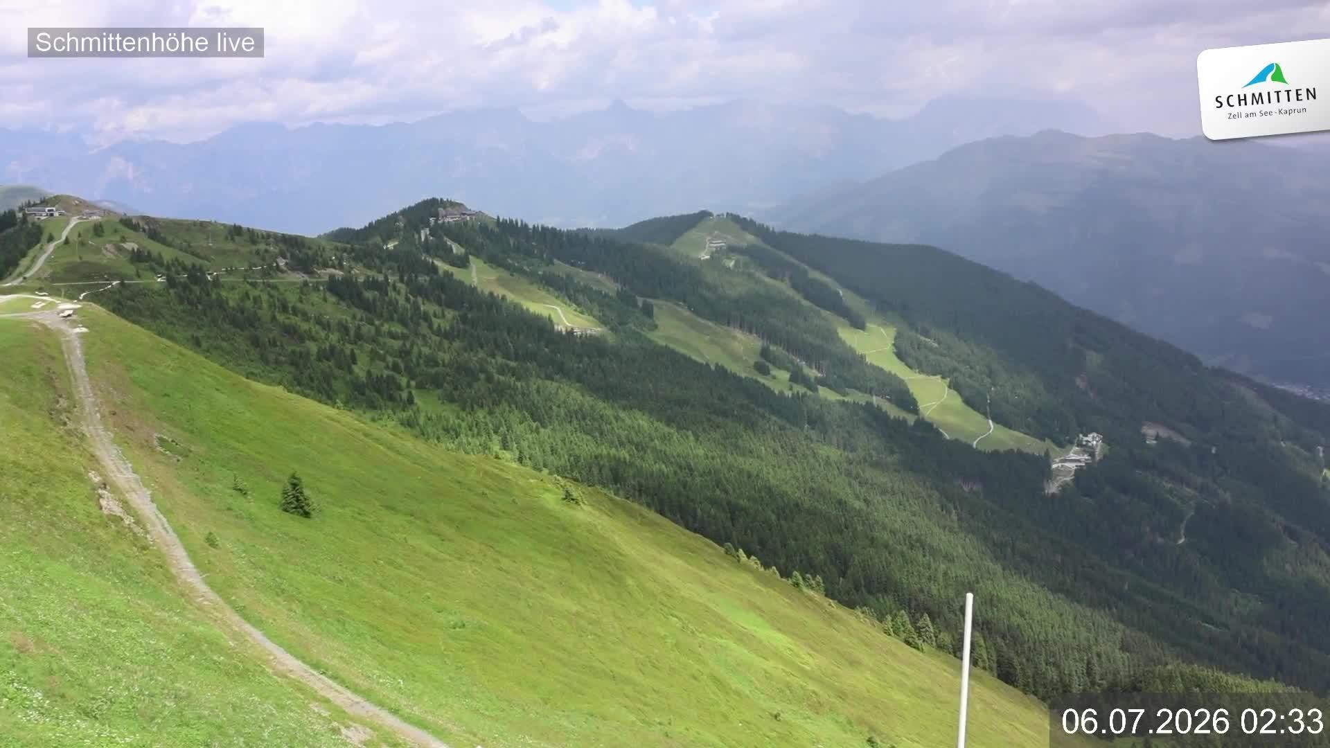 Archiv Foto Webcam Blick vom Gipfel der Schmittenhöhe