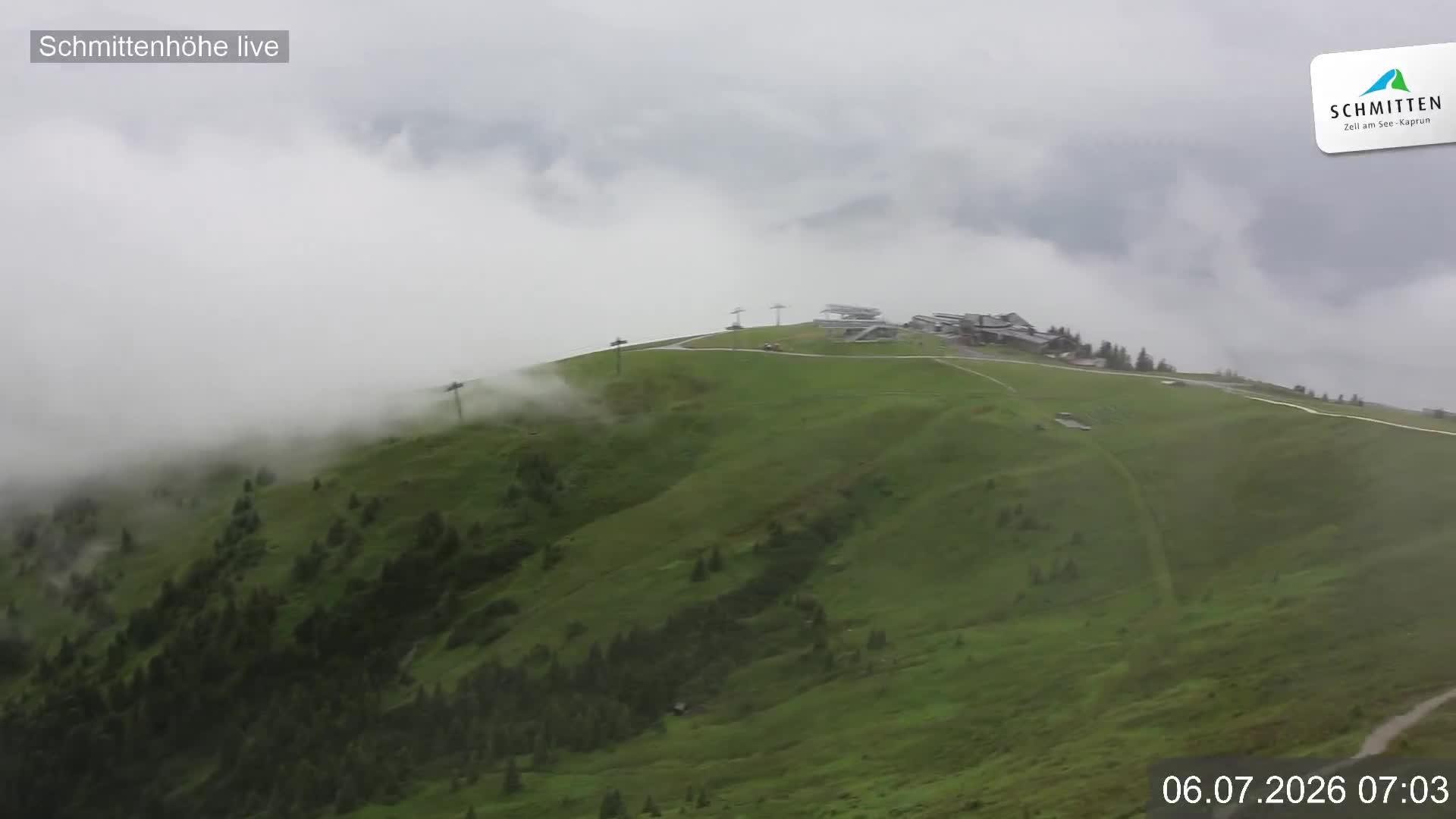Archiv Foto Webcam Blick vom Gipfel der Schmittenhöhe