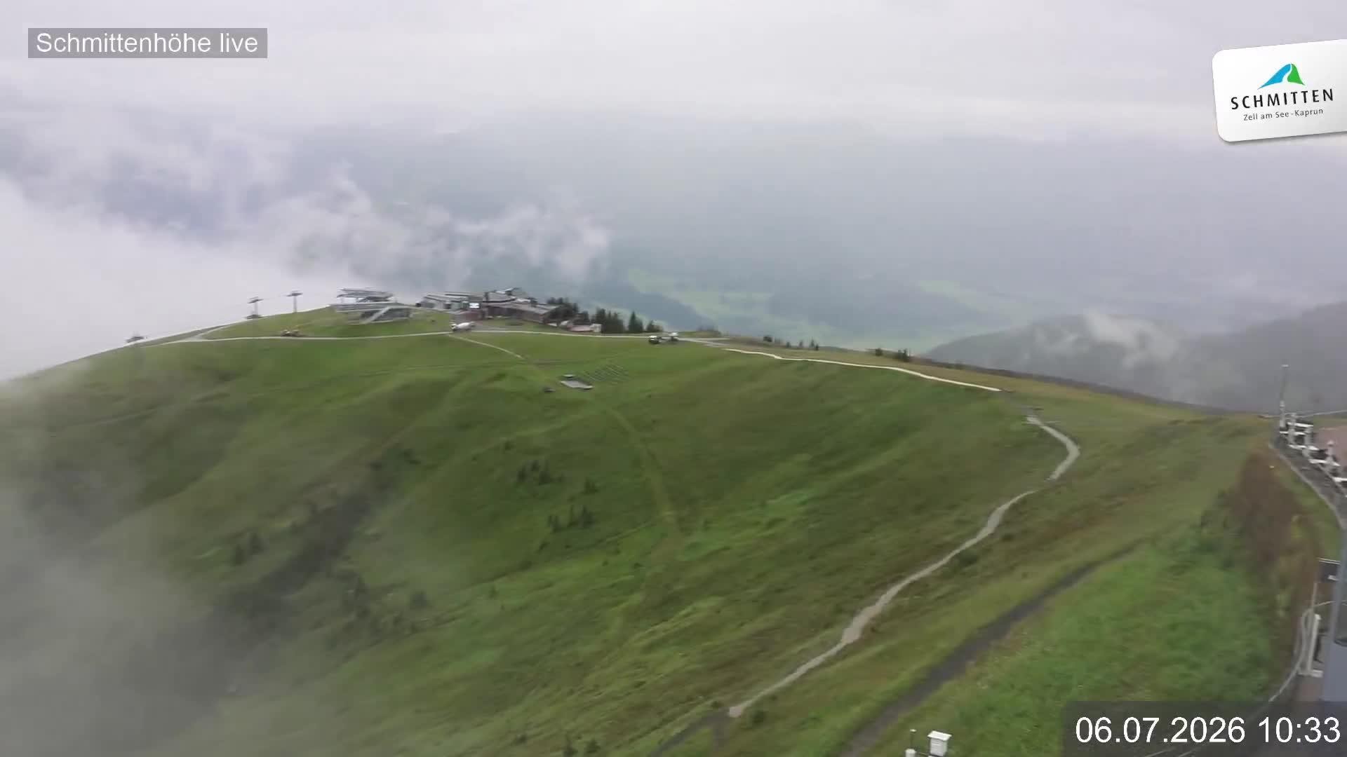 Archiv Foto Webcam Blick vom Gipfel der Schmittenhöhe