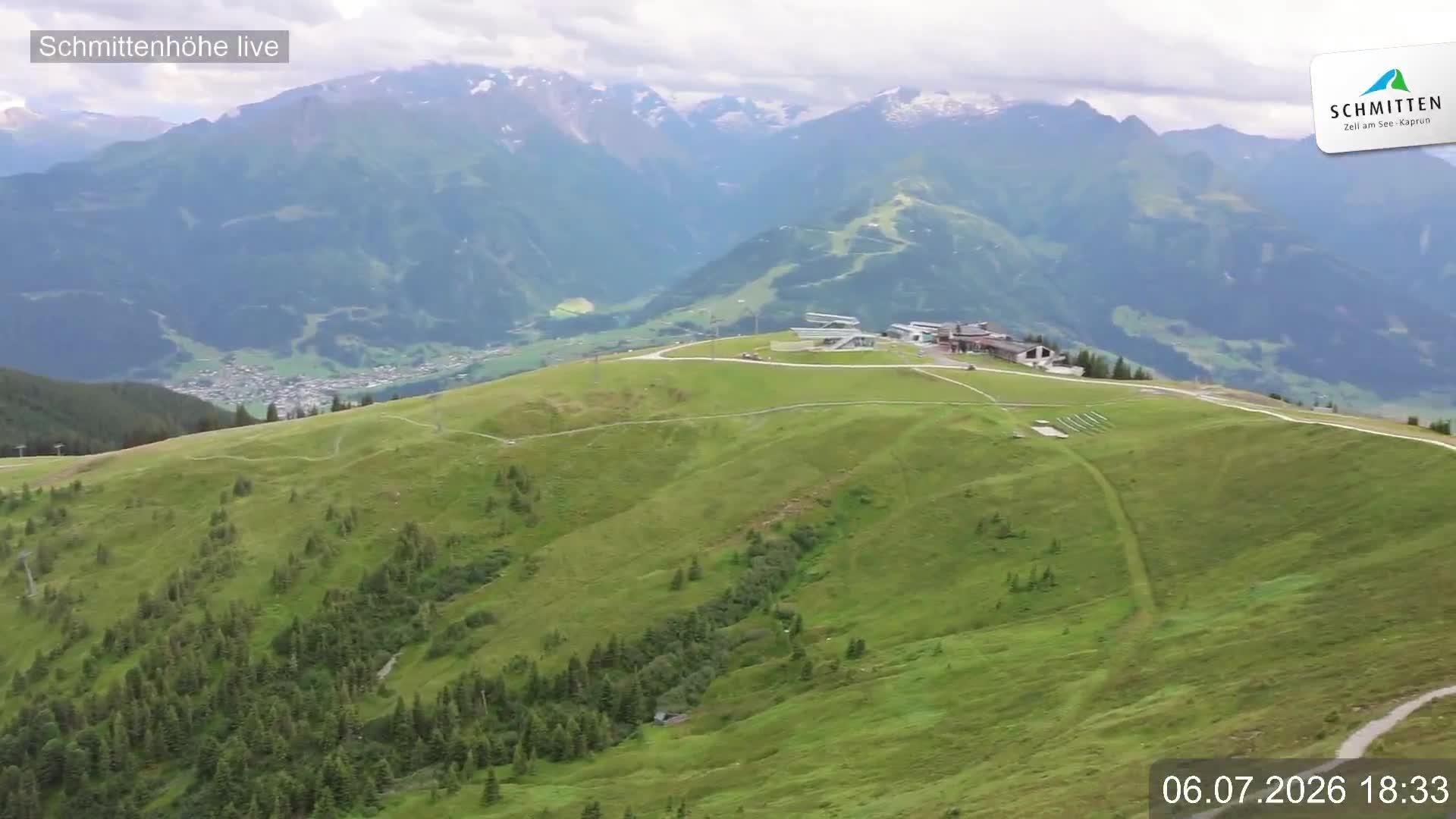 Archiv Foto Webcam Blick vom Gipfel der Schmittenhöhe