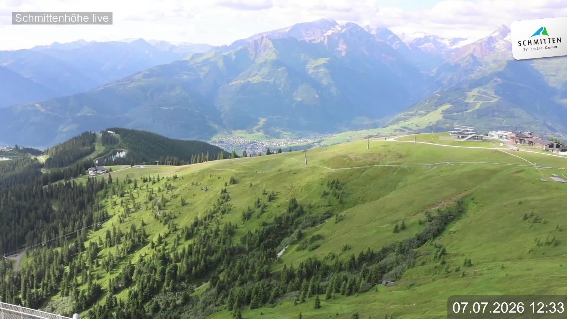 Archiv Foto Webcam Blick vom Gipfel der Schmittenhöhe