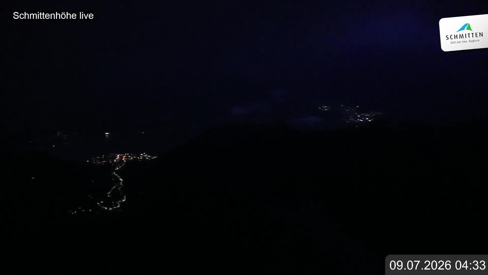 Archiv Foto Webcam Blick vom Gipfel der Schmittenhöhe