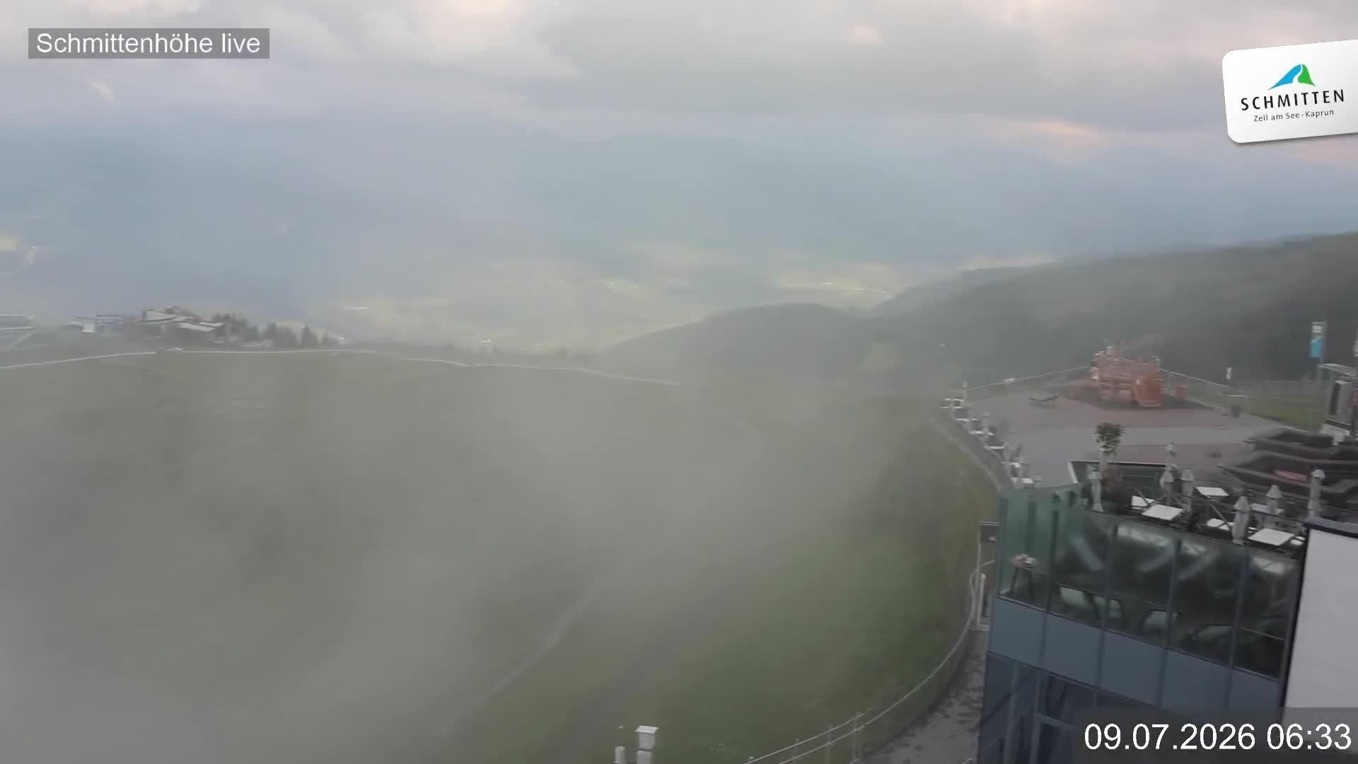 Archiv Foto Webcam Blick vom Gipfel der Schmittenhöhe