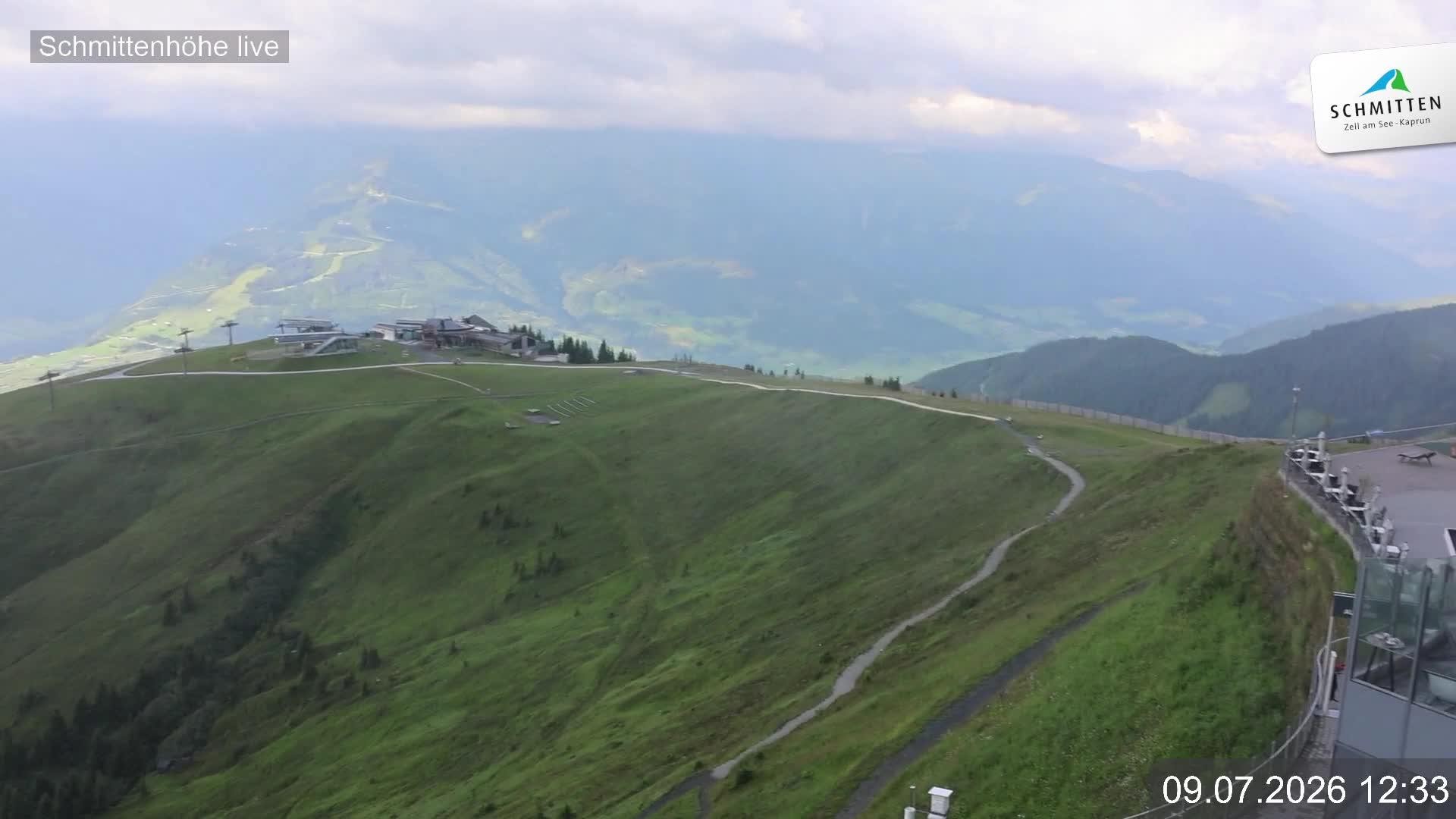 Archiv Foto Webcam Blick vom Gipfel der Schmittenhöhe