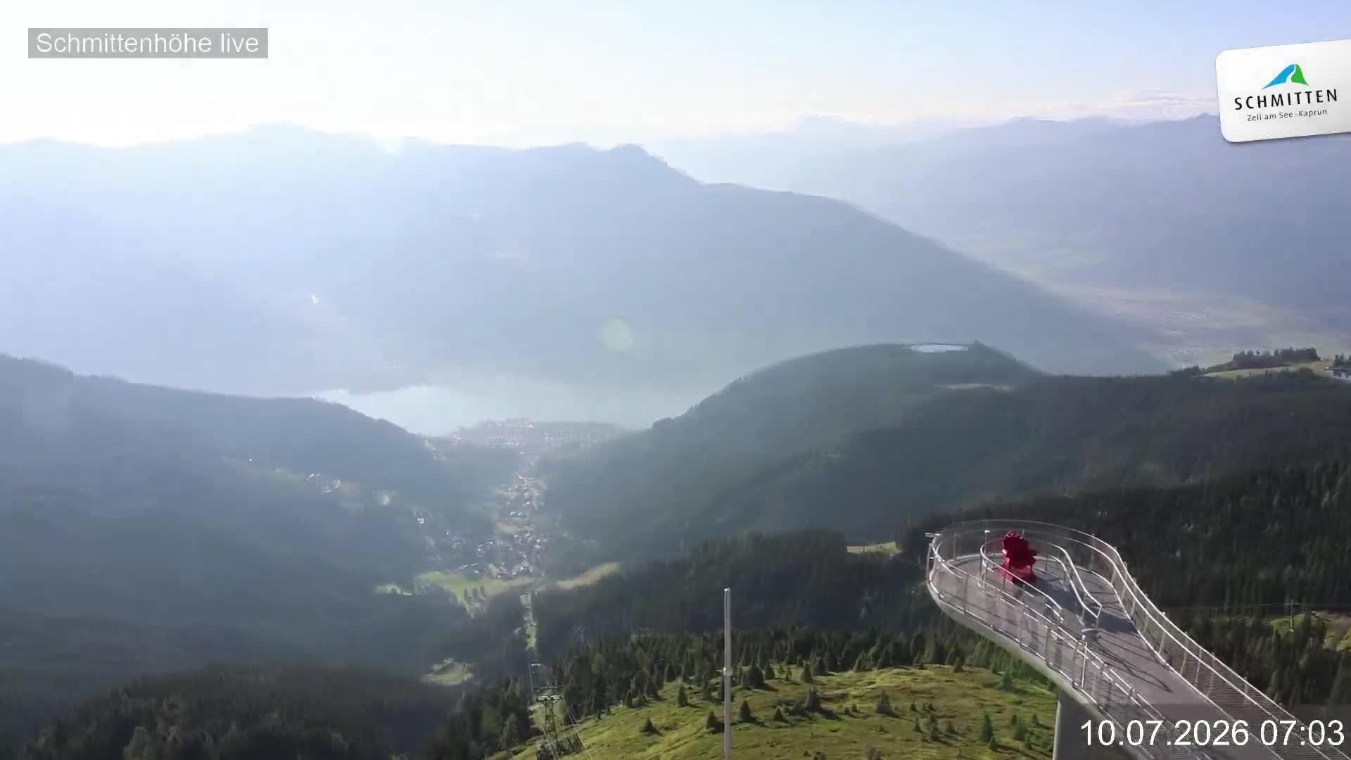 Archiv Foto Webcam Blick vom Gipfel der Schmittenhöhe