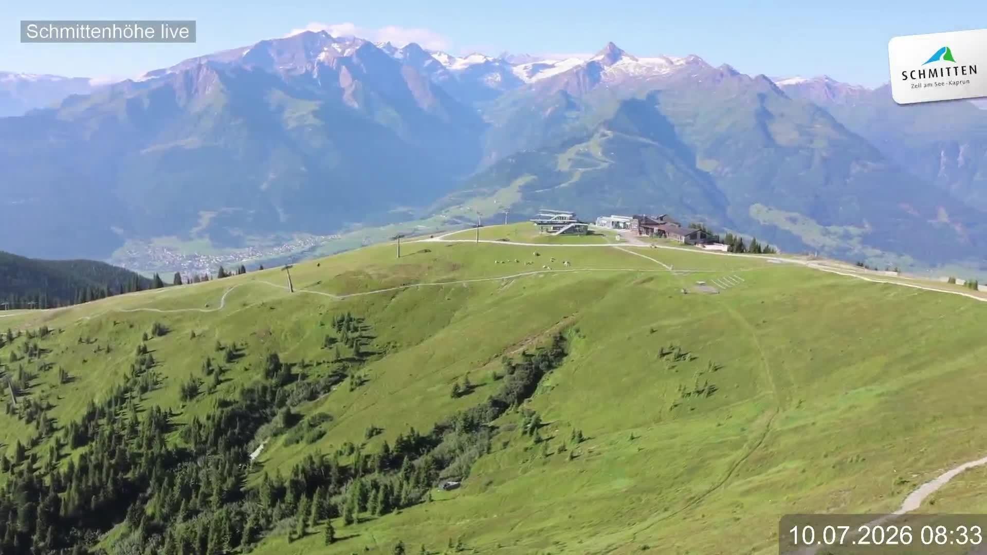 Archiv Foto Webcam Blick vom Gipfel der Schmittenhöhe