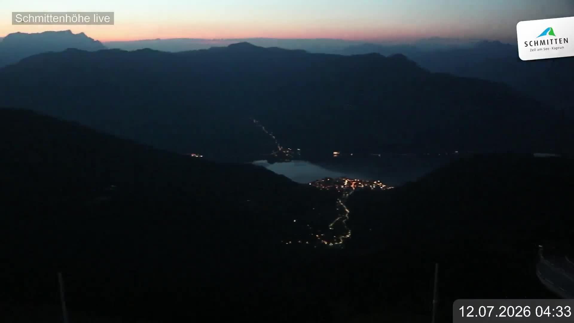 Archiv Foto Webcam Blick vom Gipfel der Schmittenhöhe