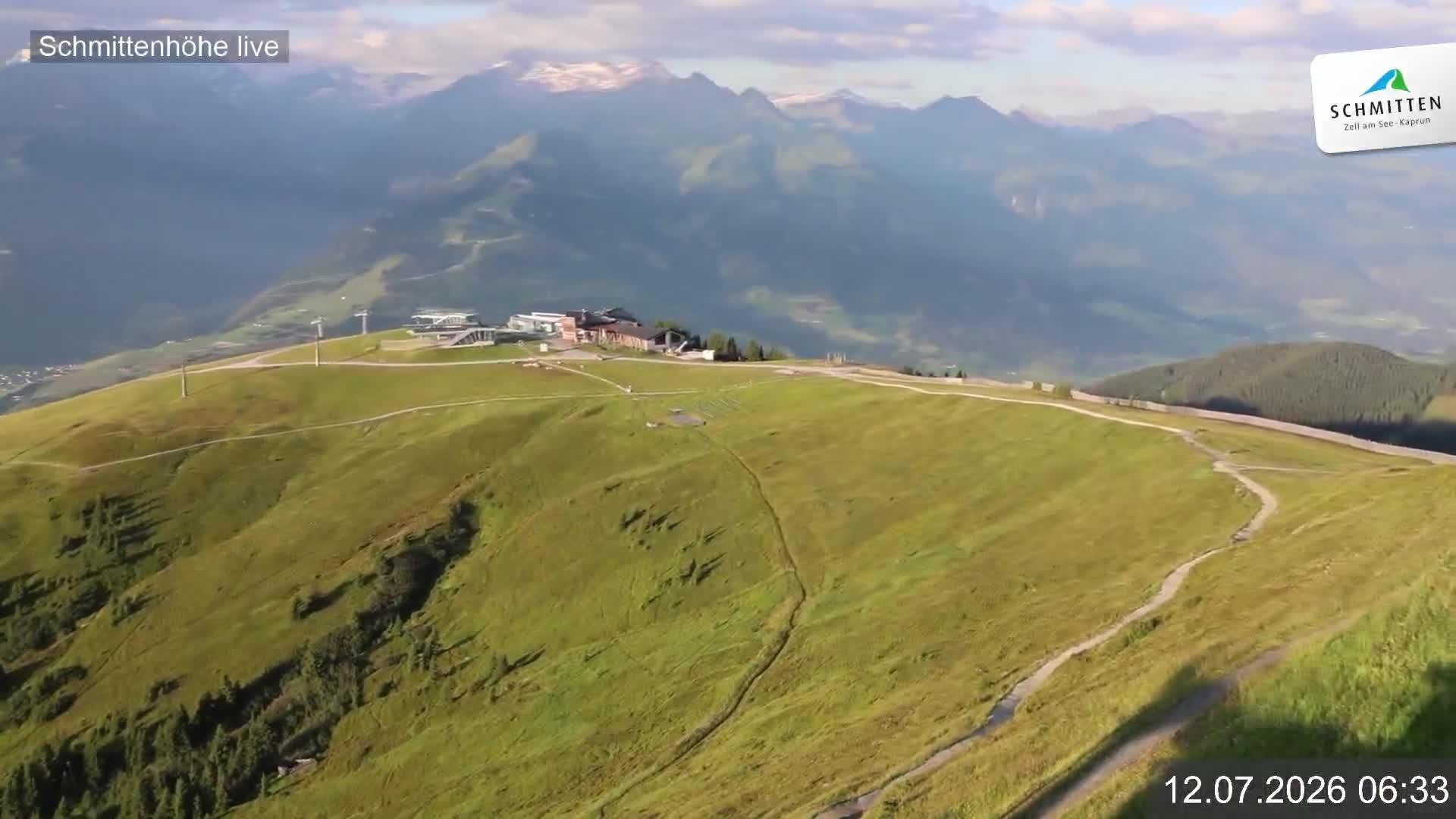 Archiv Foto Webcam Blick vom Gipfel der Schmittenhöhe