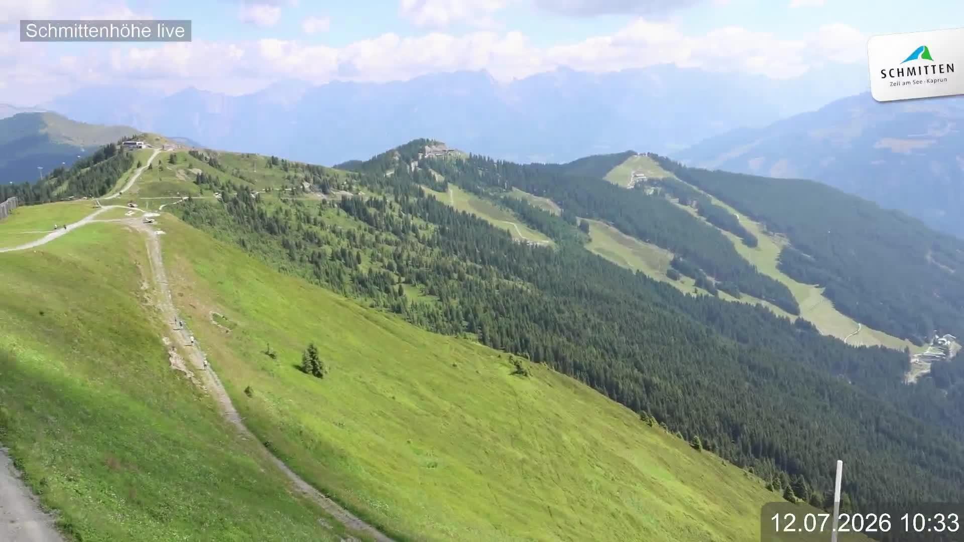 Archiv Foto Webcam Blick vom Gipfel der Schmittenhöhe