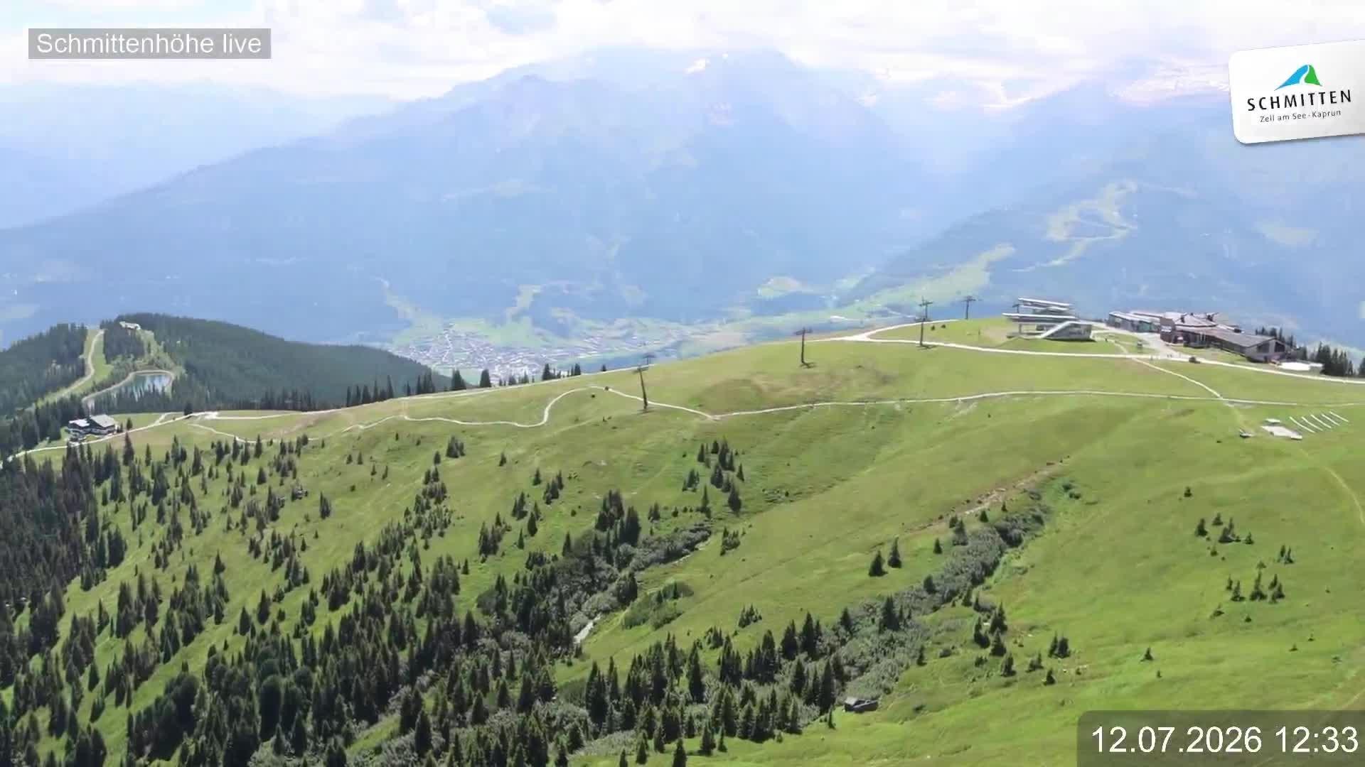 Archiv Foto Webcam Blick vom Gipfel der Schmittenhöhe