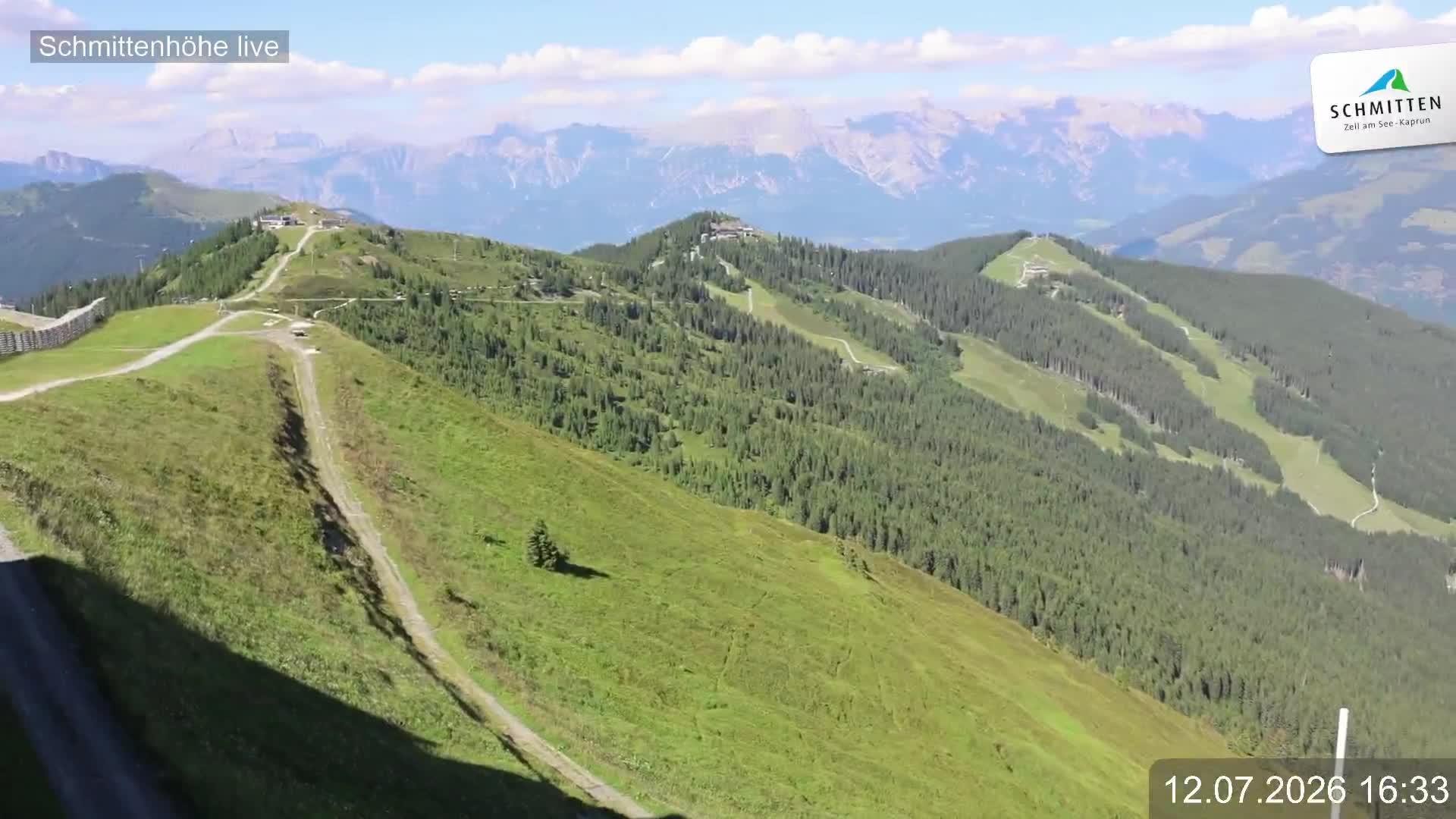 Archiv Foto Webcam Blick vom Gipfel der Schmittenhöhe