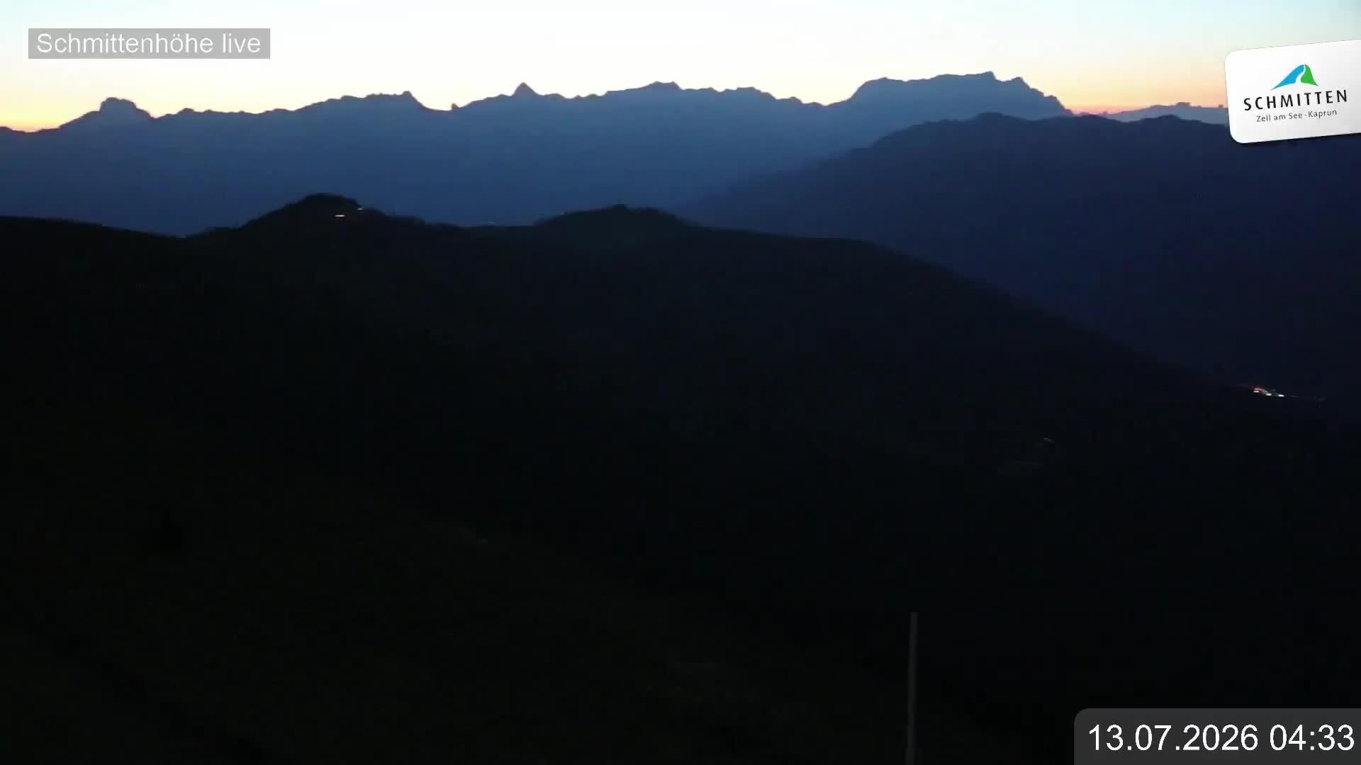 Archiv Foto Webcam Blick vom Gipfel der Schmittenhöhe