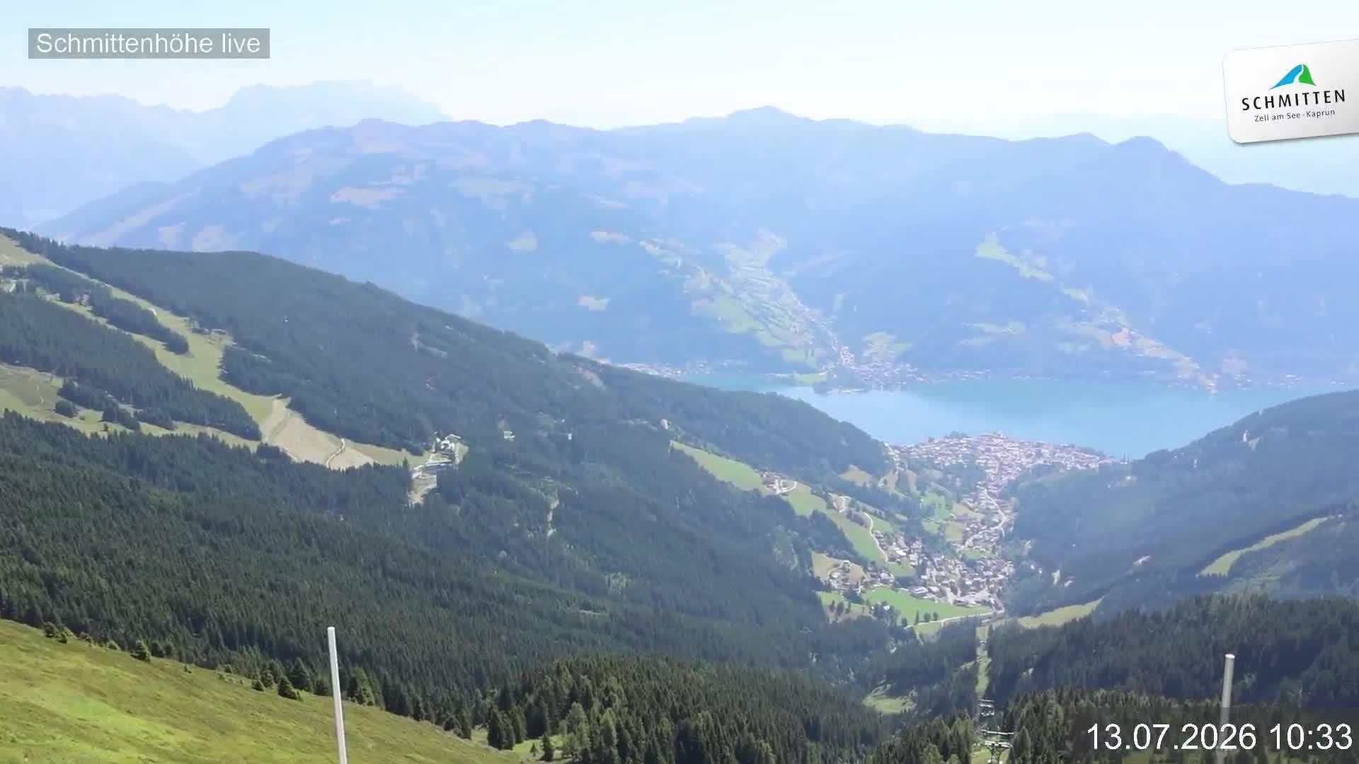 Archiv Foto Webcam Blick vom Gipfel der Schmittenhöhe