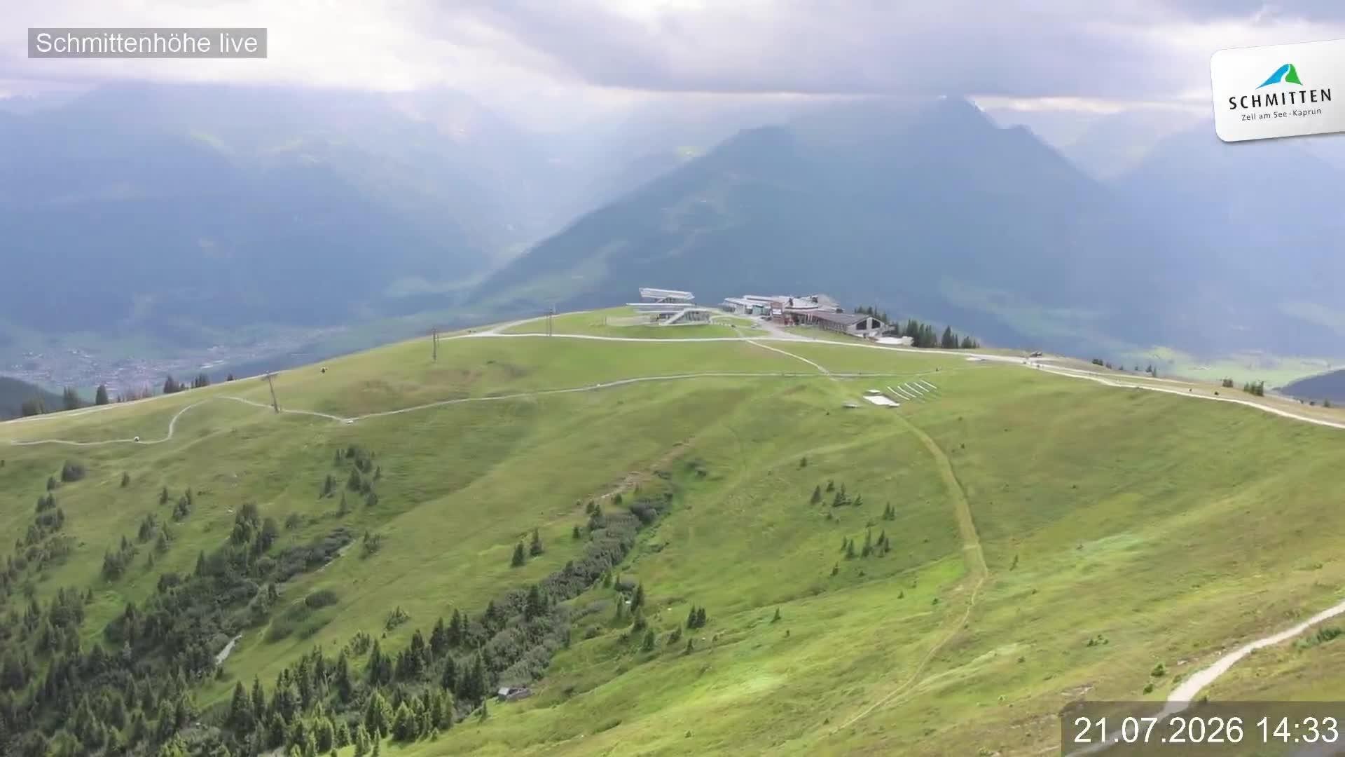 Archiv Foto Webcam Blick vom Gipfel der Schmittenhöhe
