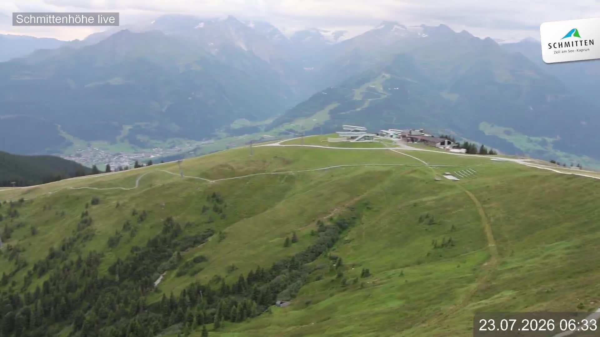 Archiv Foto Webcam Blick vom Gipfel der Schmittenhöhe