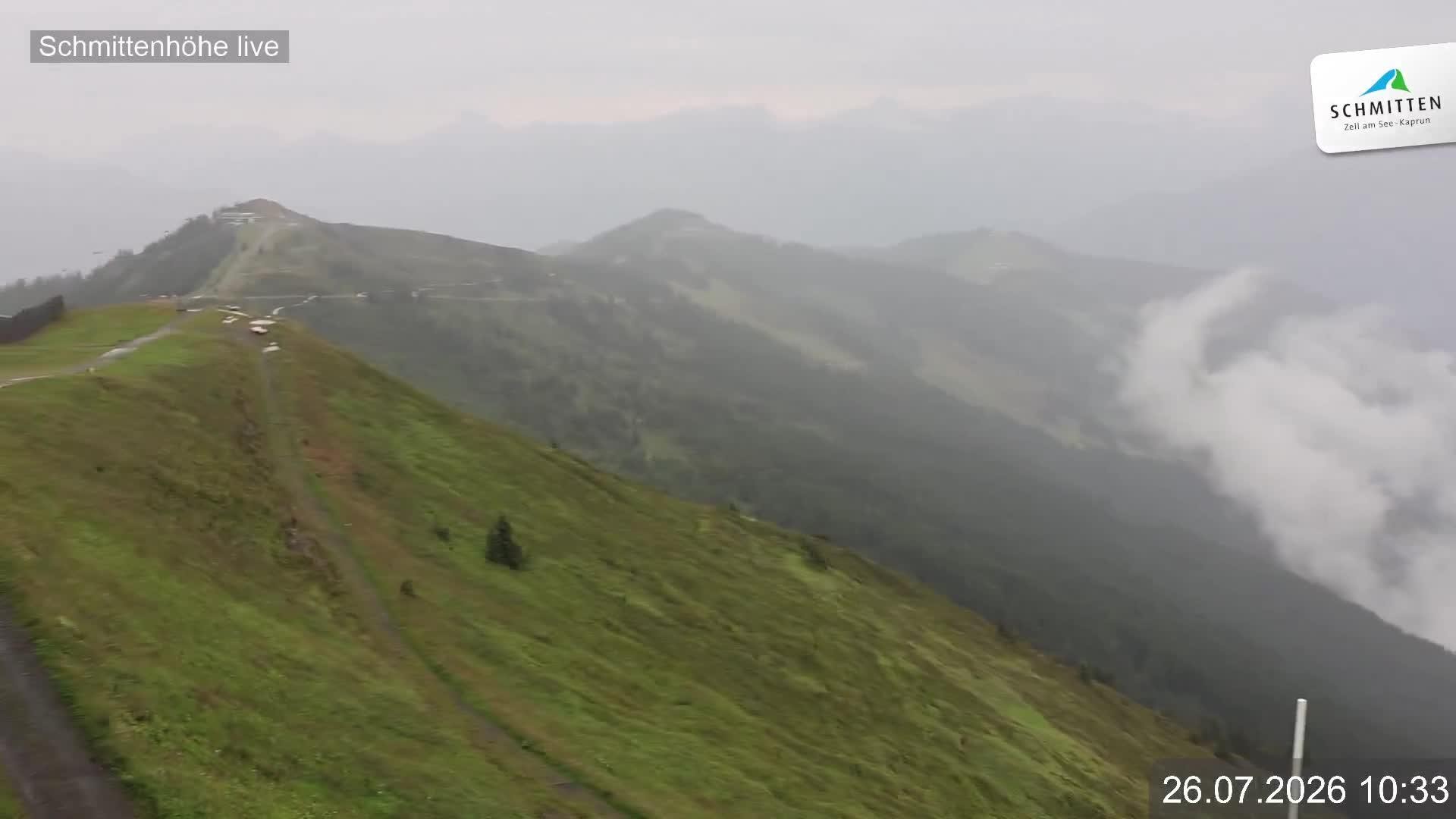 Archiv Foto Webcam Blick vom Gipfel der Schmittenhöhe