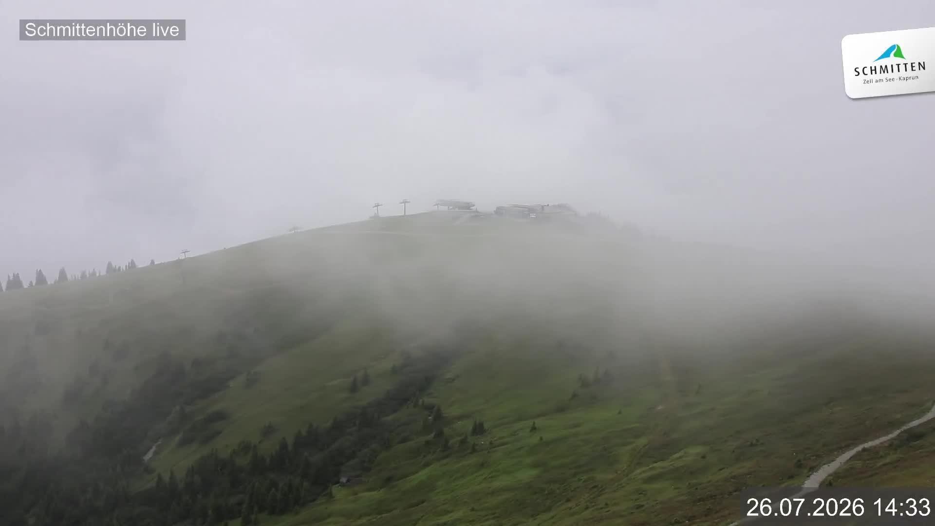 Archiv Foto Webcam Blick vom Gipfel der Schmittenhöhe