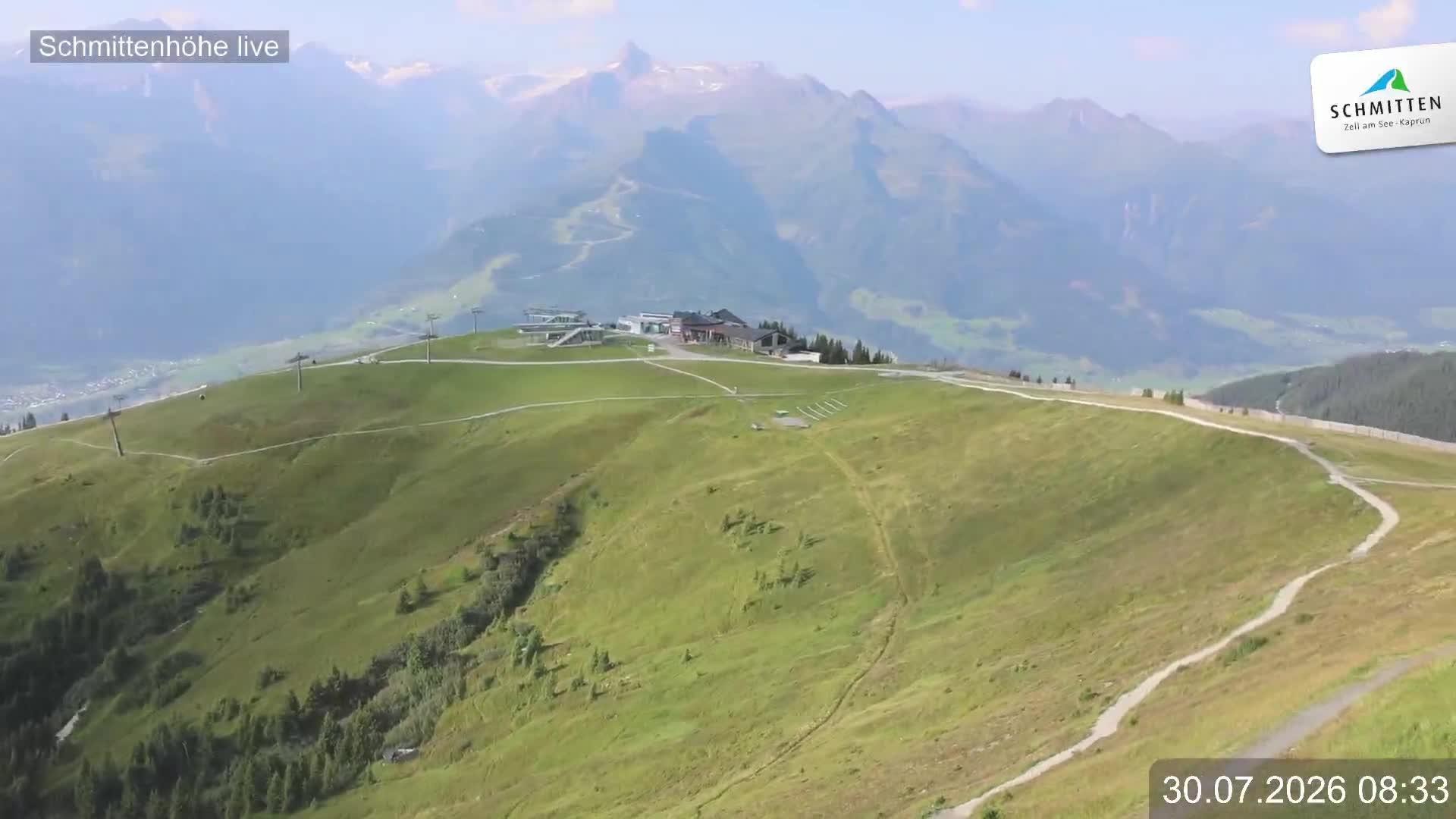 Archiv Foto Webcam Blick vom Gipfel der Schmittenhöhe