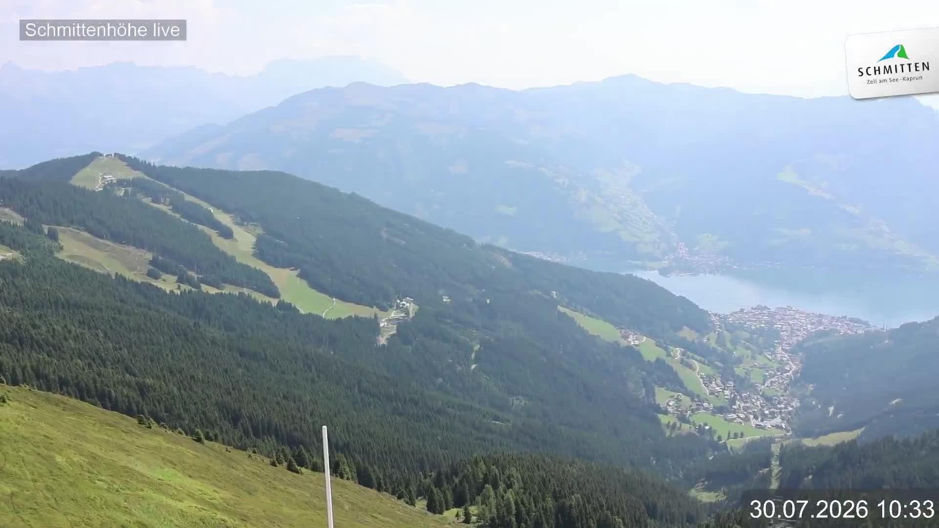 Archiv Foto Webcam Blick vom Gipfel der Schmittenhöhe