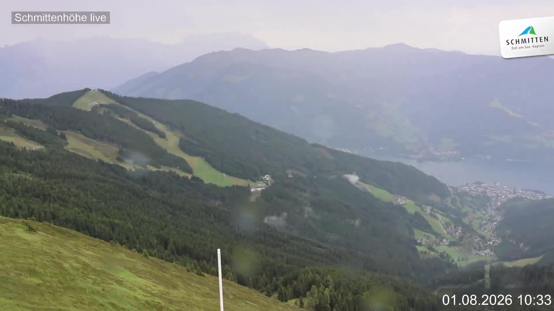 Archiv Foto Webcam Blick vom Gipfel der Schmittenhöhe