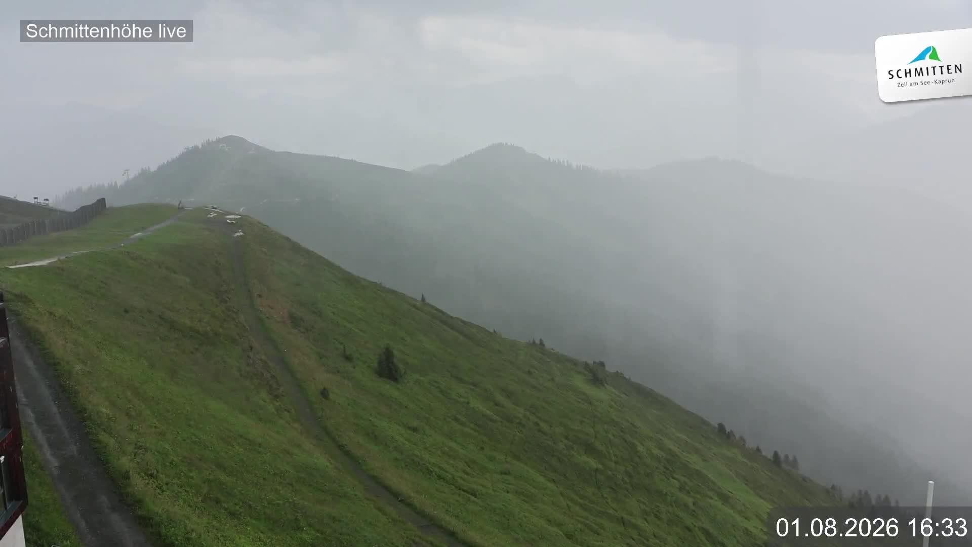 Archiv Foto Webcam Blick vom Gipfel der Schmittenhöhe