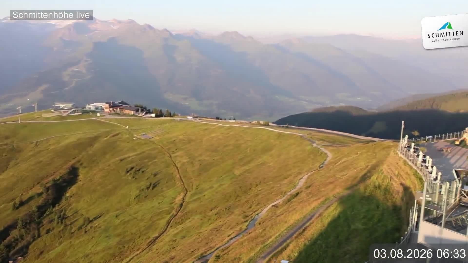 Archiv Foto Webcam Blick vom Gipfel der Schmittenhöhe
