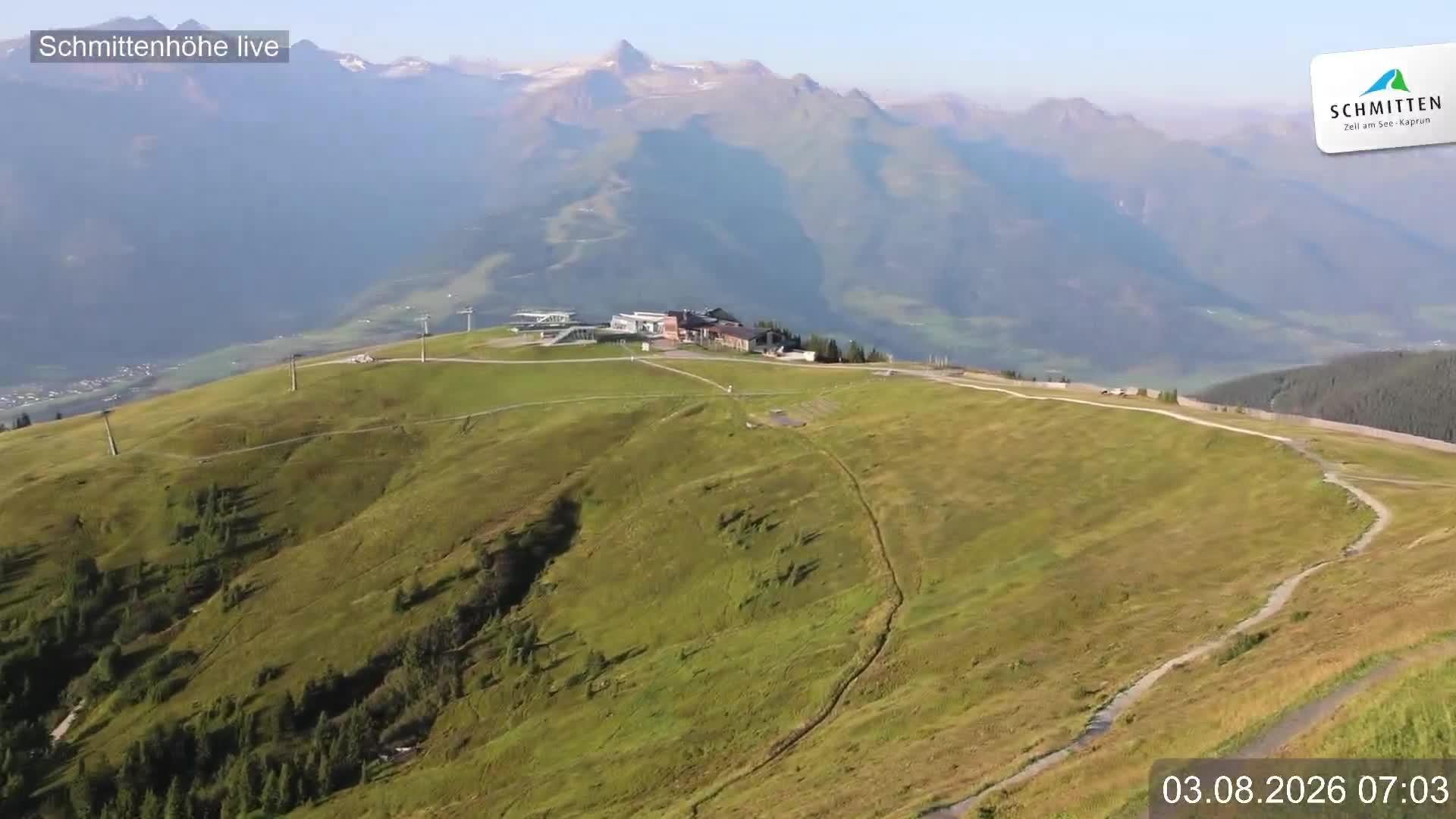 Archiv Foto Webcam Blick vom Gipfel der Schmittenhöhe