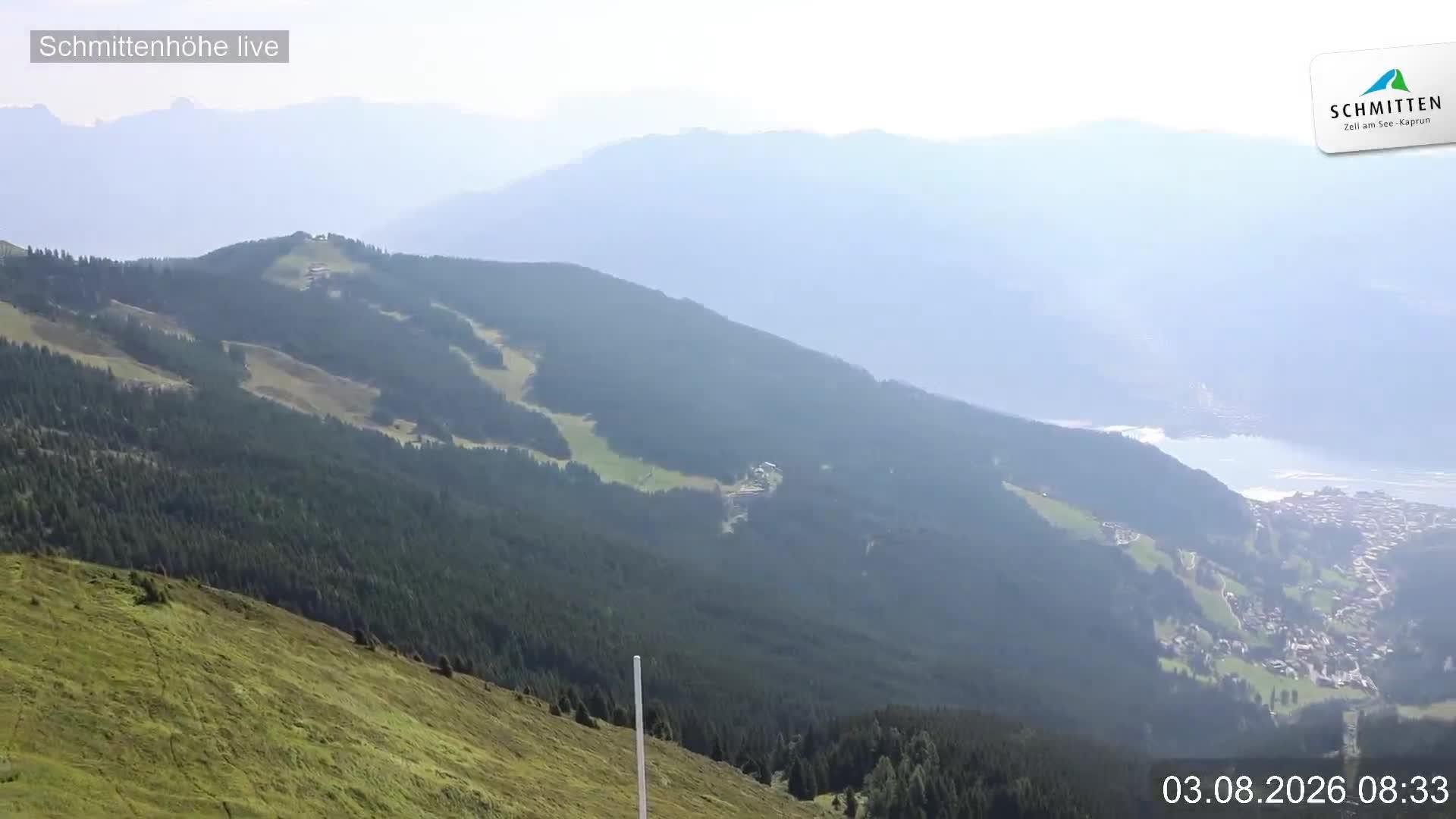Archiv Foto Webcam Blick vom Gipfel der Schmittenhöhe